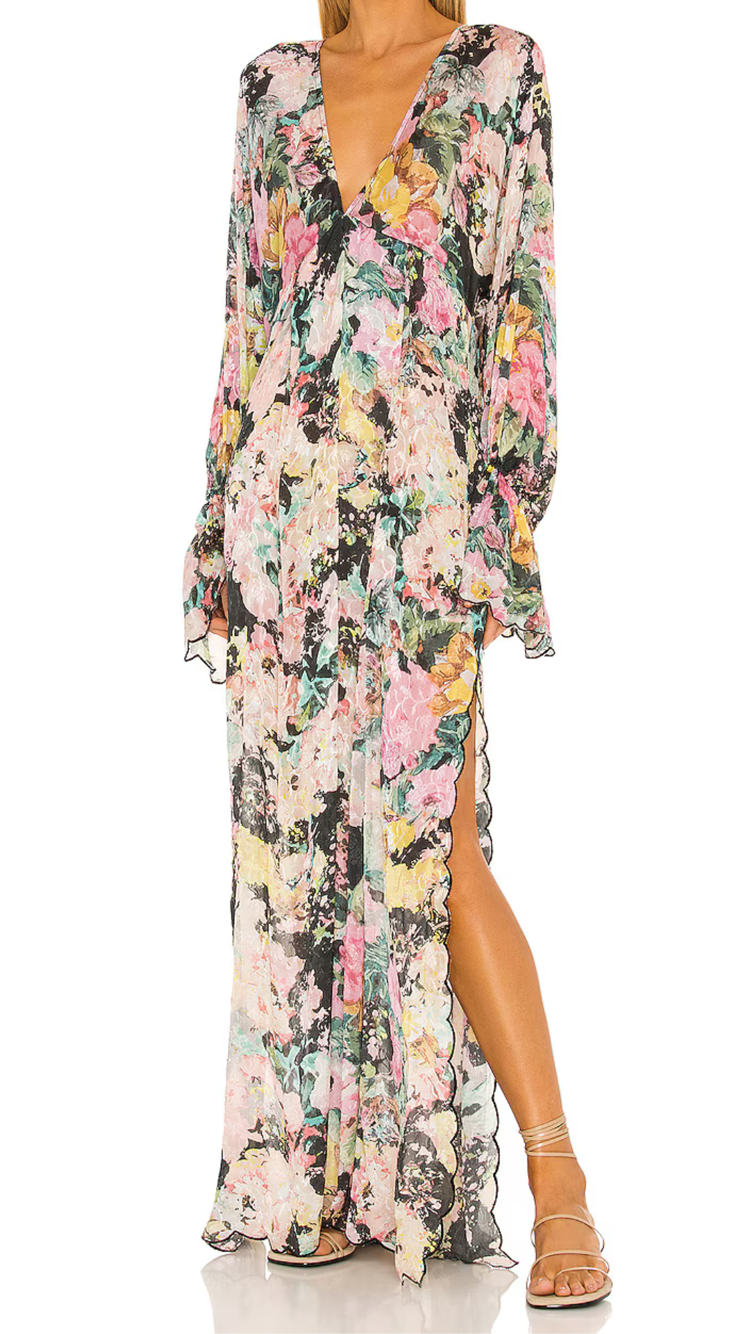 Kaftan Dress - Black - Hemant and Nandita