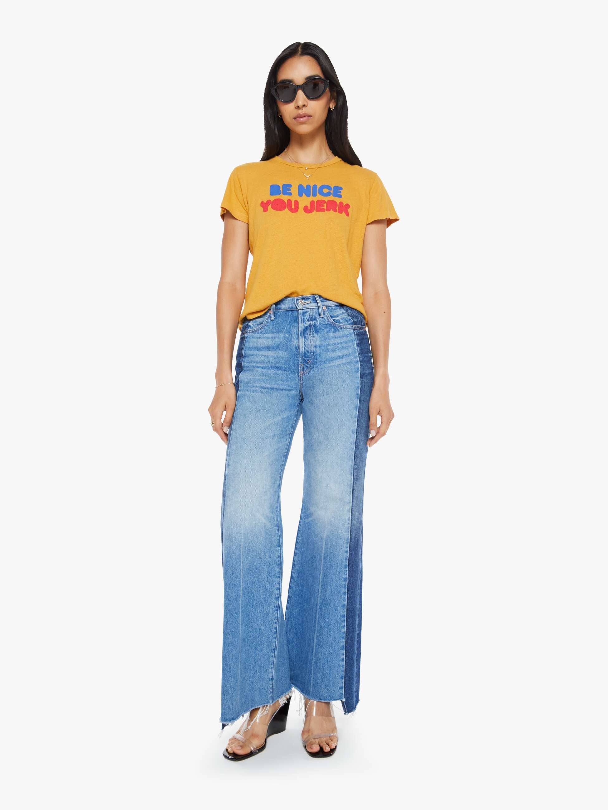 Tux Side Step Sneak Fray - Mother Denim