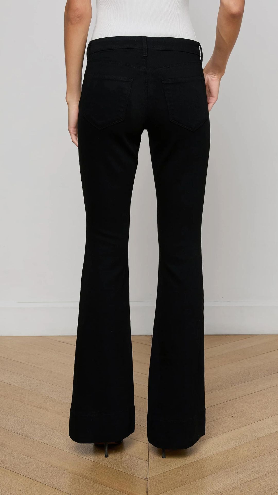 Lenora Low Rise Seamed Flare Jean
