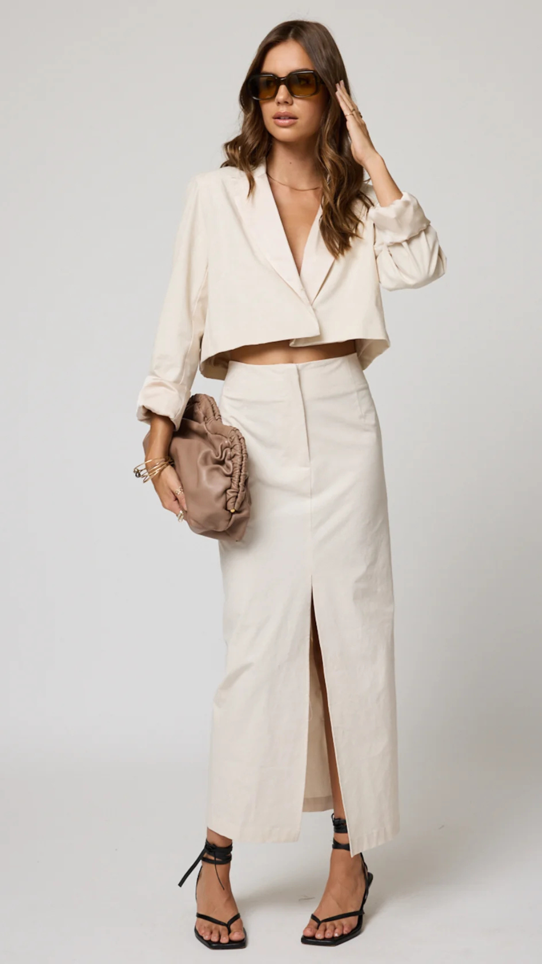Matte Crop Blazer - Stillwater
