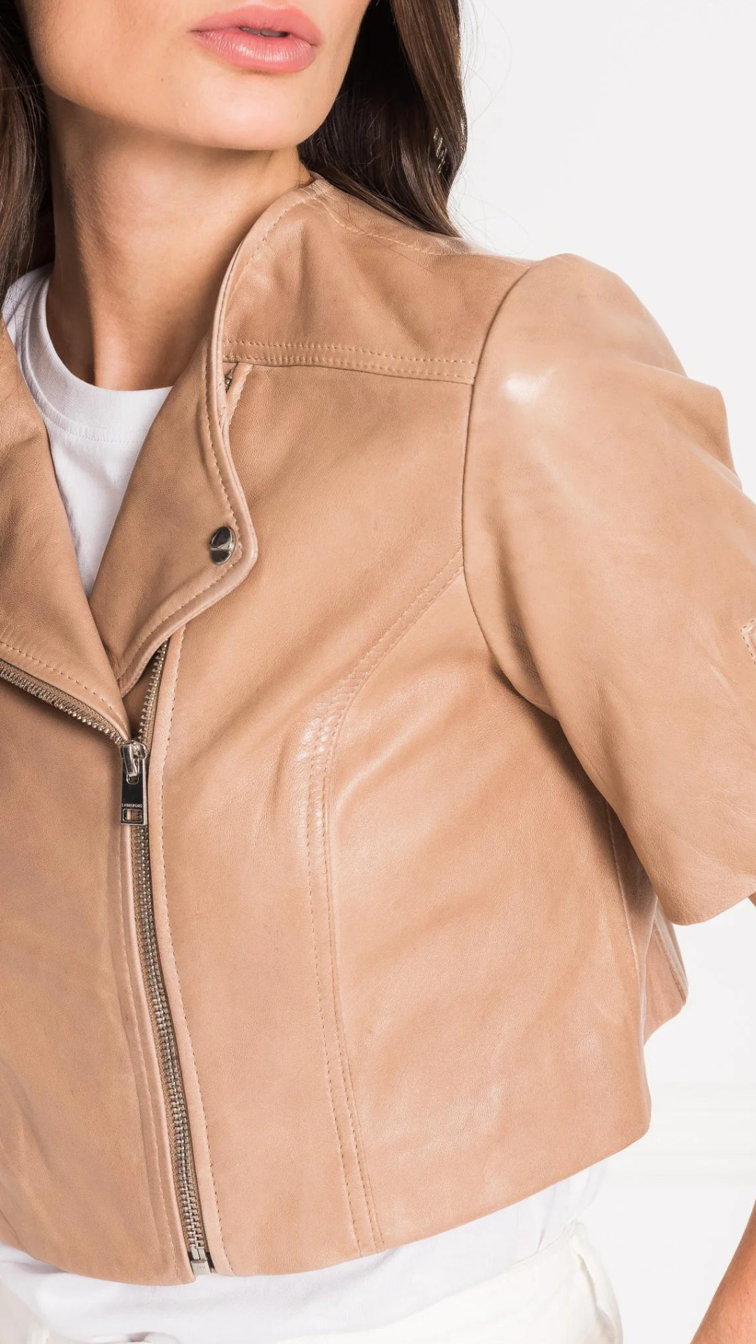 Kirsi Leather Crop Jacket - Lamarque