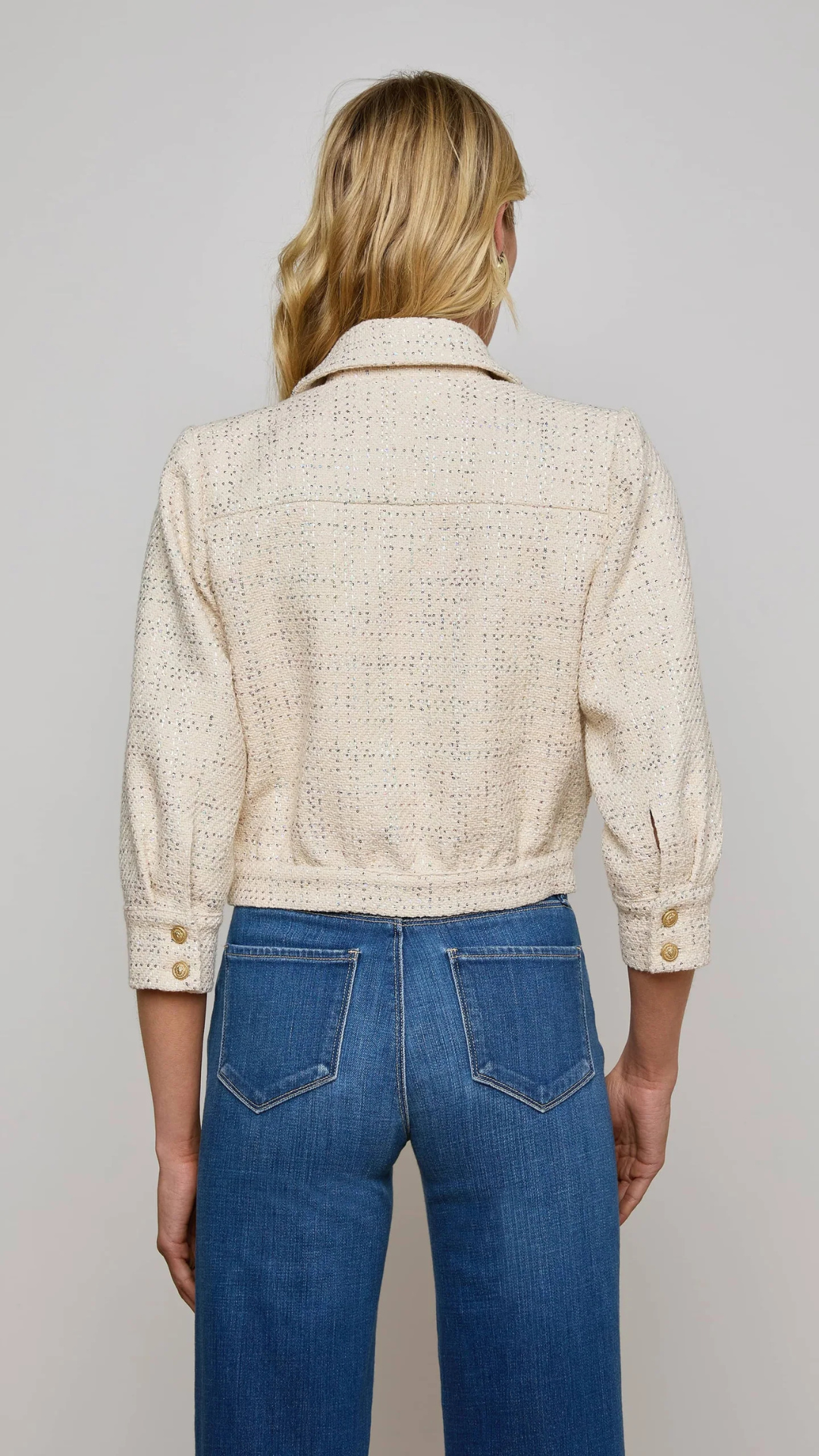 Jia Sequined Tweed Jacket - L'Agence