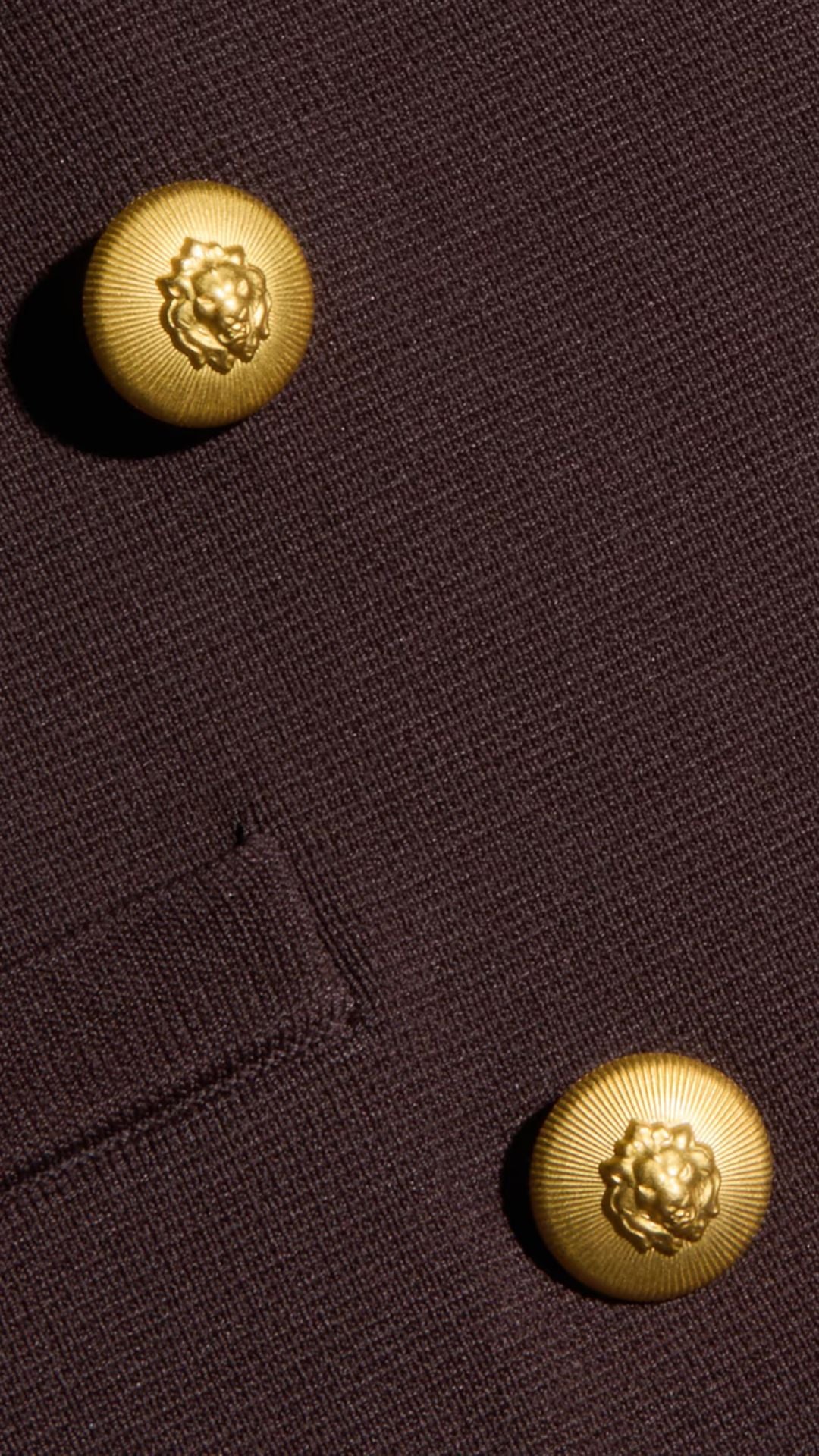 Amelia Knit Blazer Dark Java/Gold - L'Agence