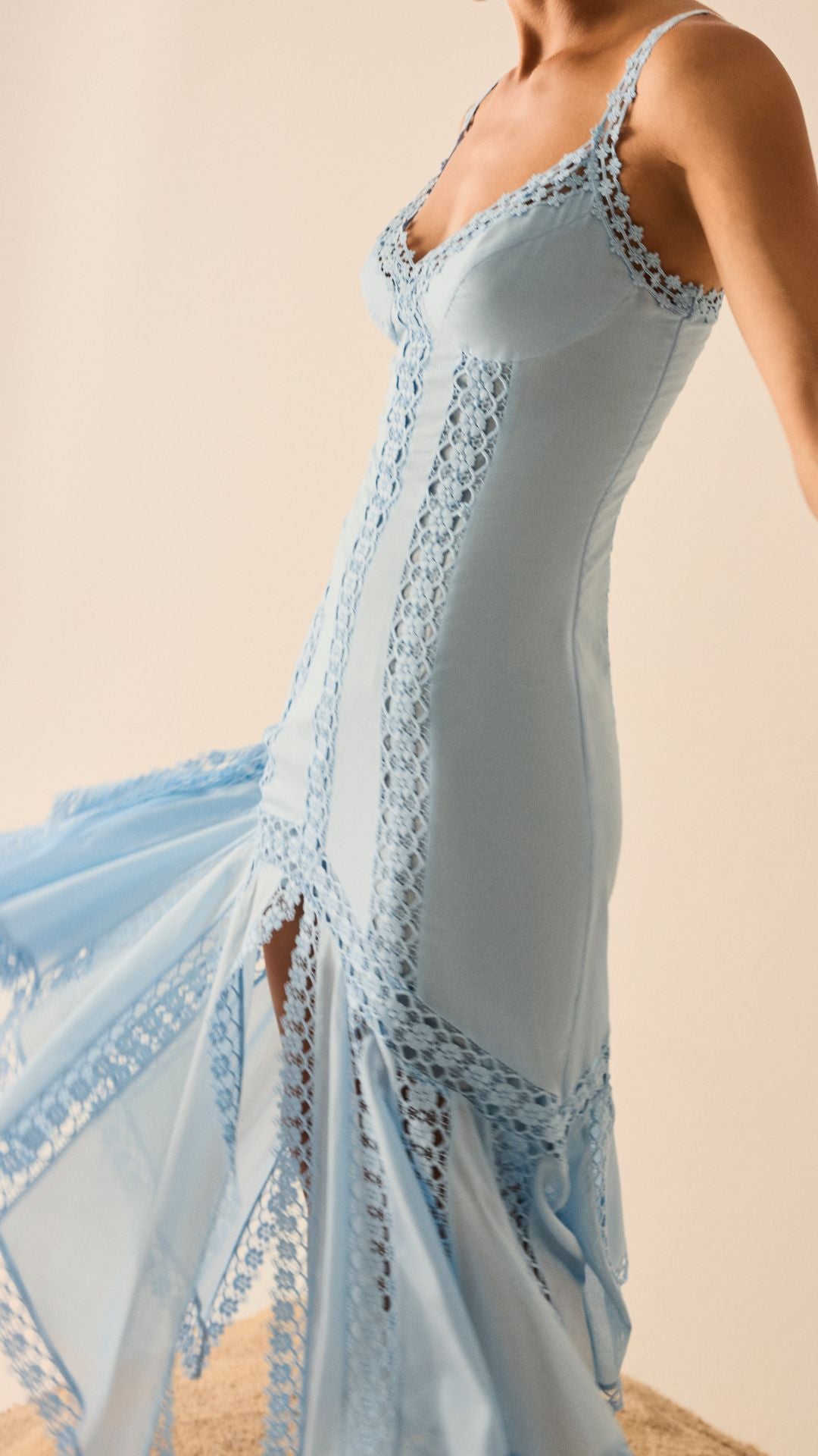 Blossel Long Dress Blue - Charo Ruiz