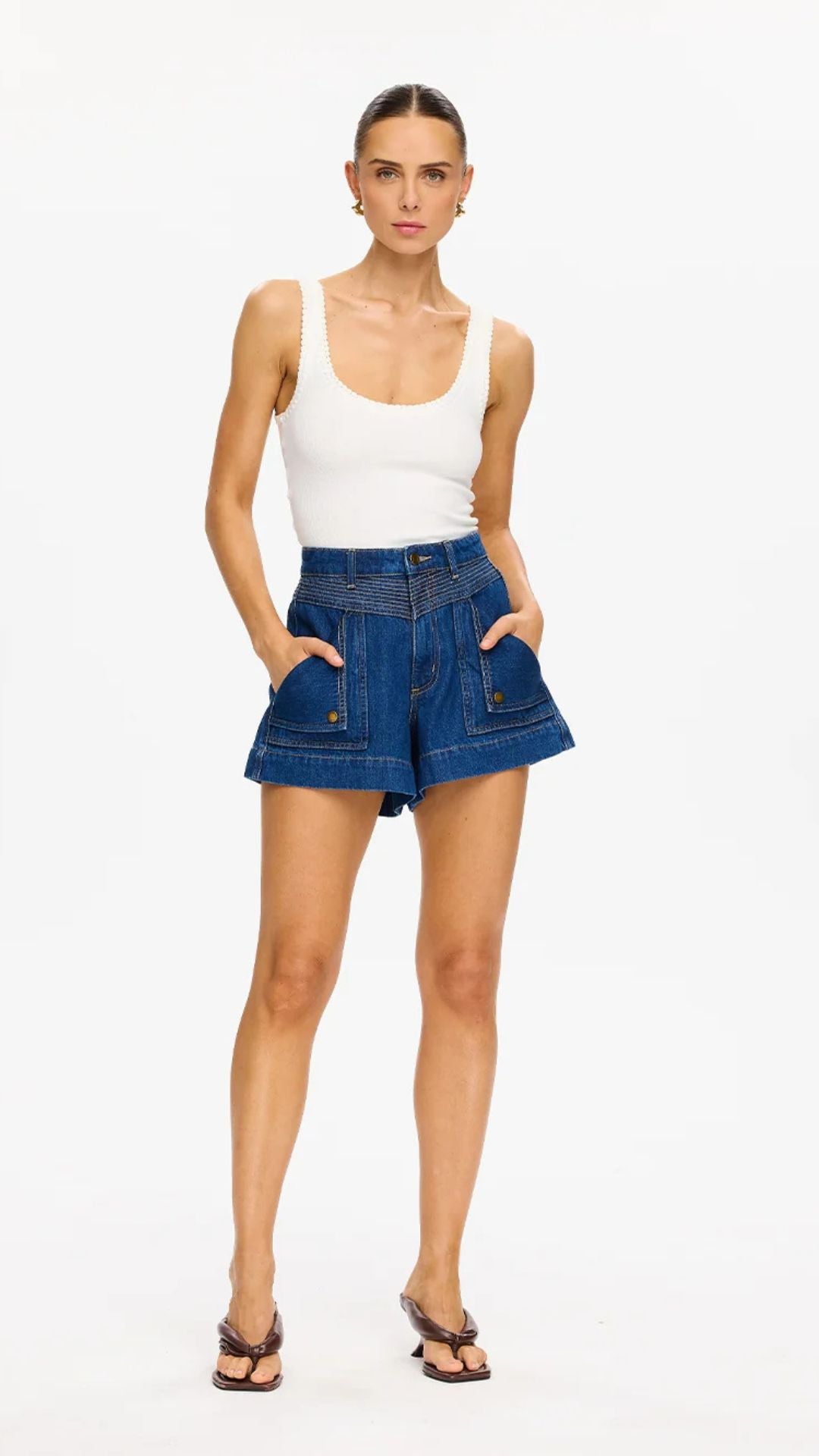 Celene Denim Short - Indigo - Kivari