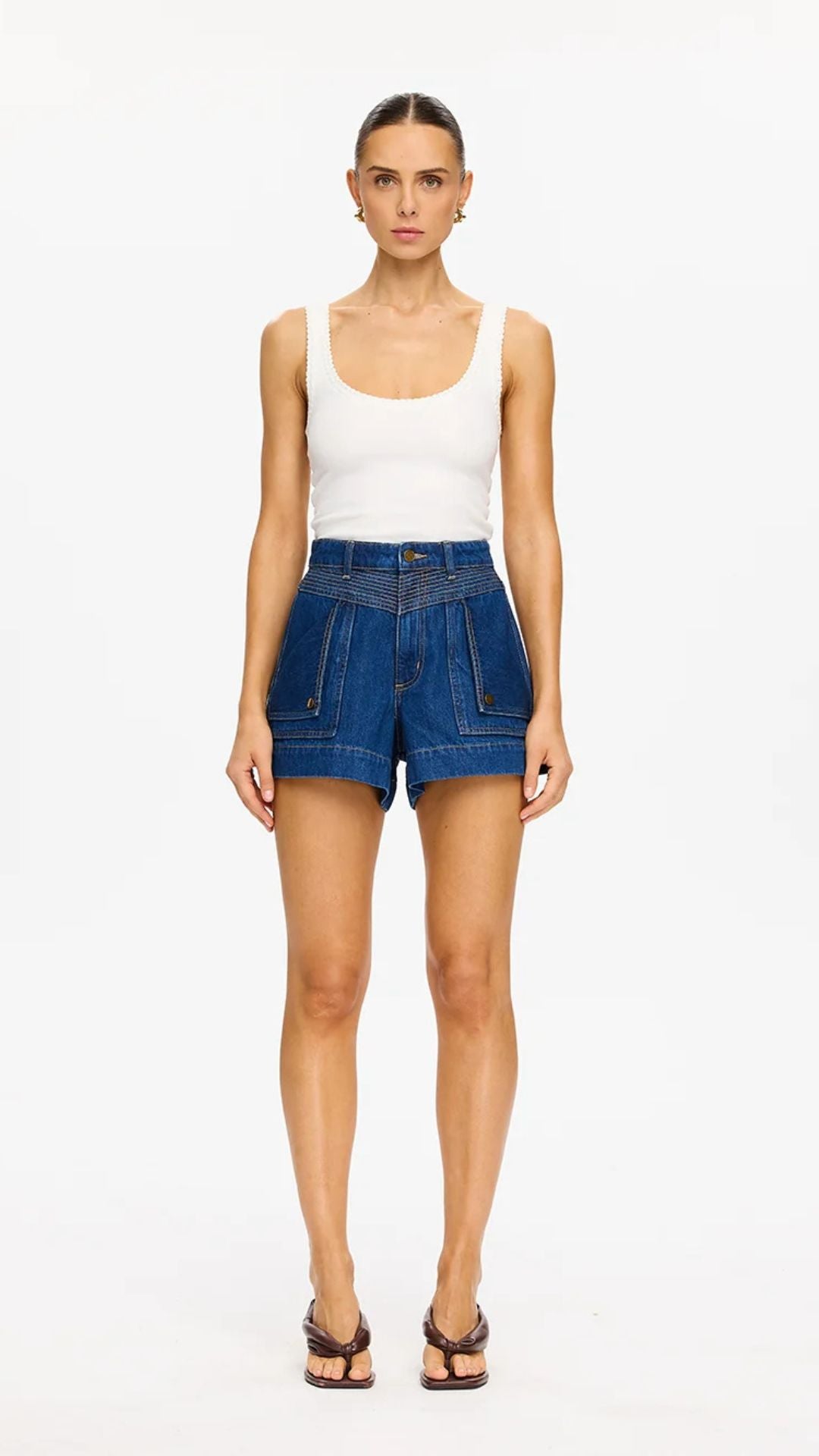 Celene Denim Short - Indigo - Kivari
