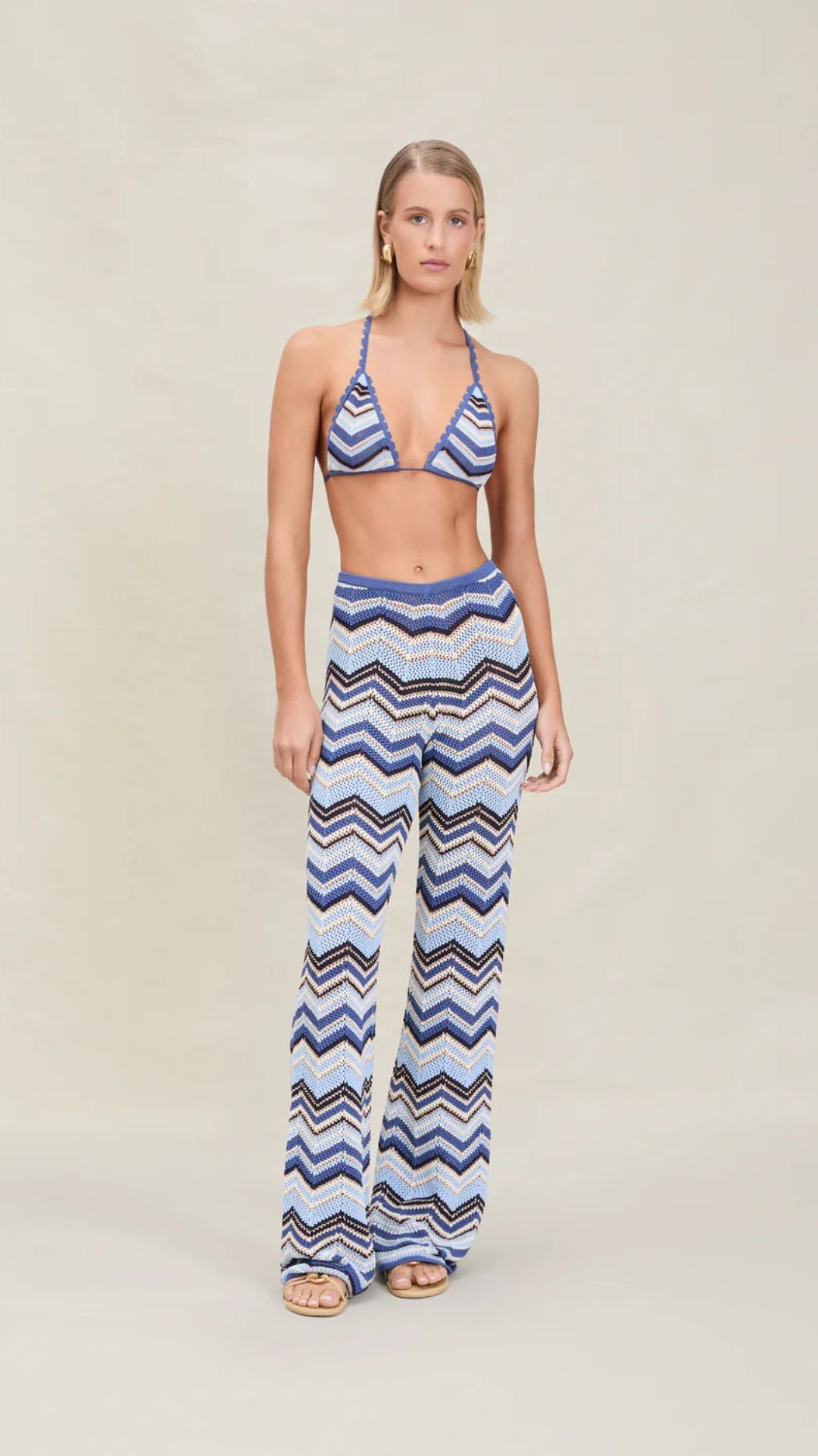 Cierra Knit Pant Marina - Devon Windsor