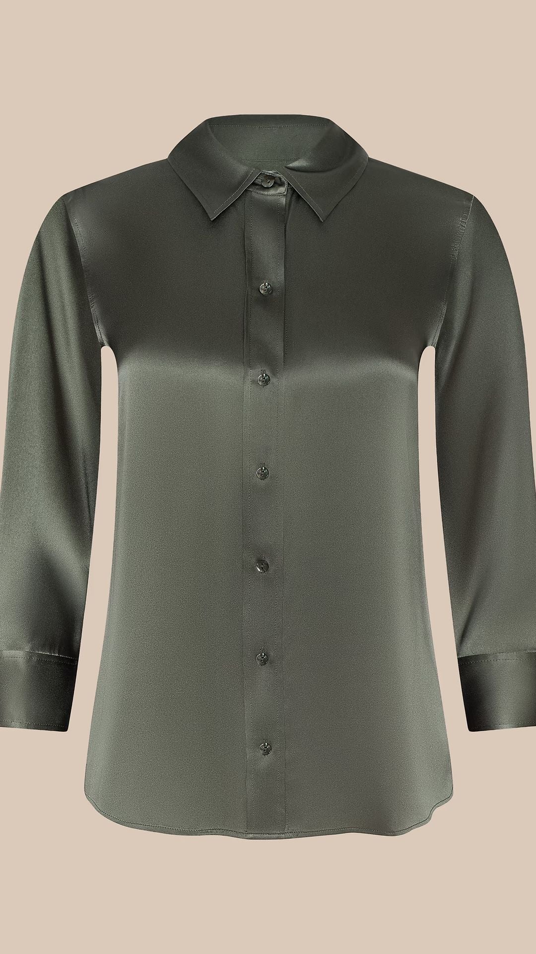 Dani Silk Blouse Smokey Olive - L'Agence