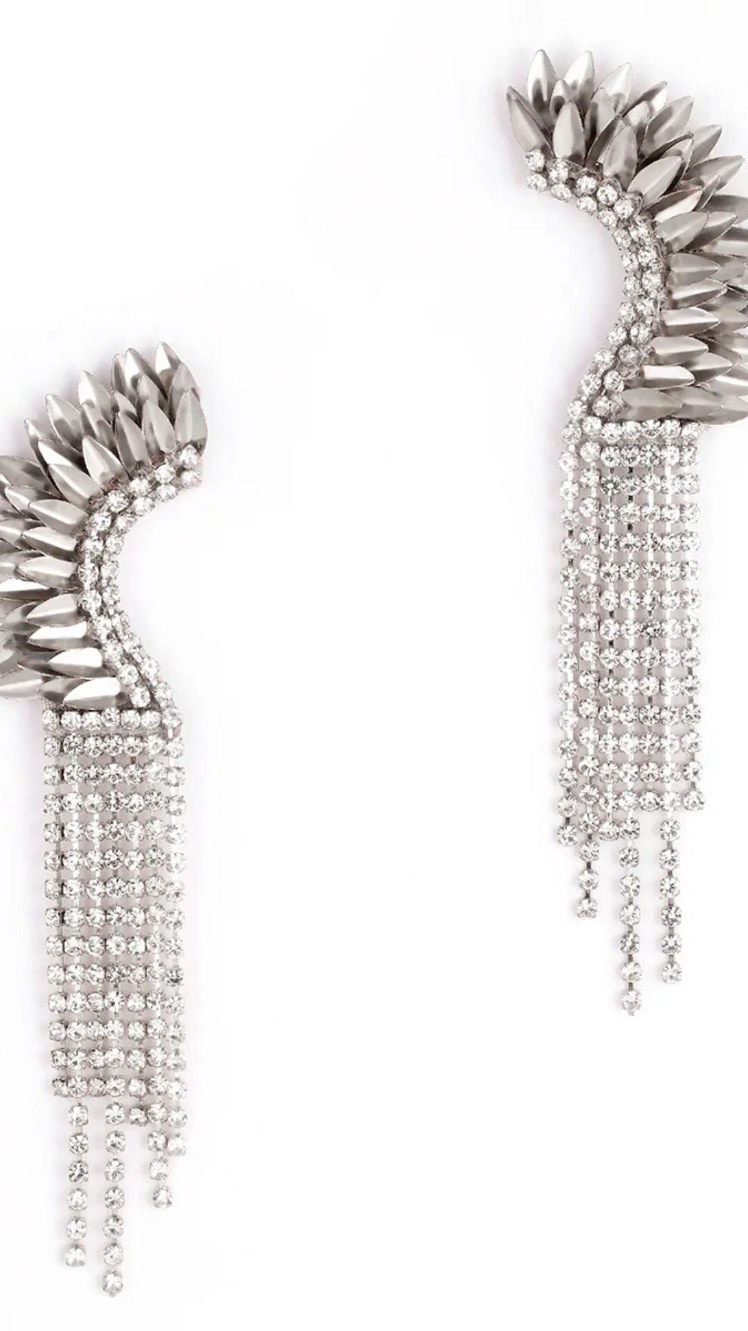 Estella Earrings Silver - Deepa Gurnani
