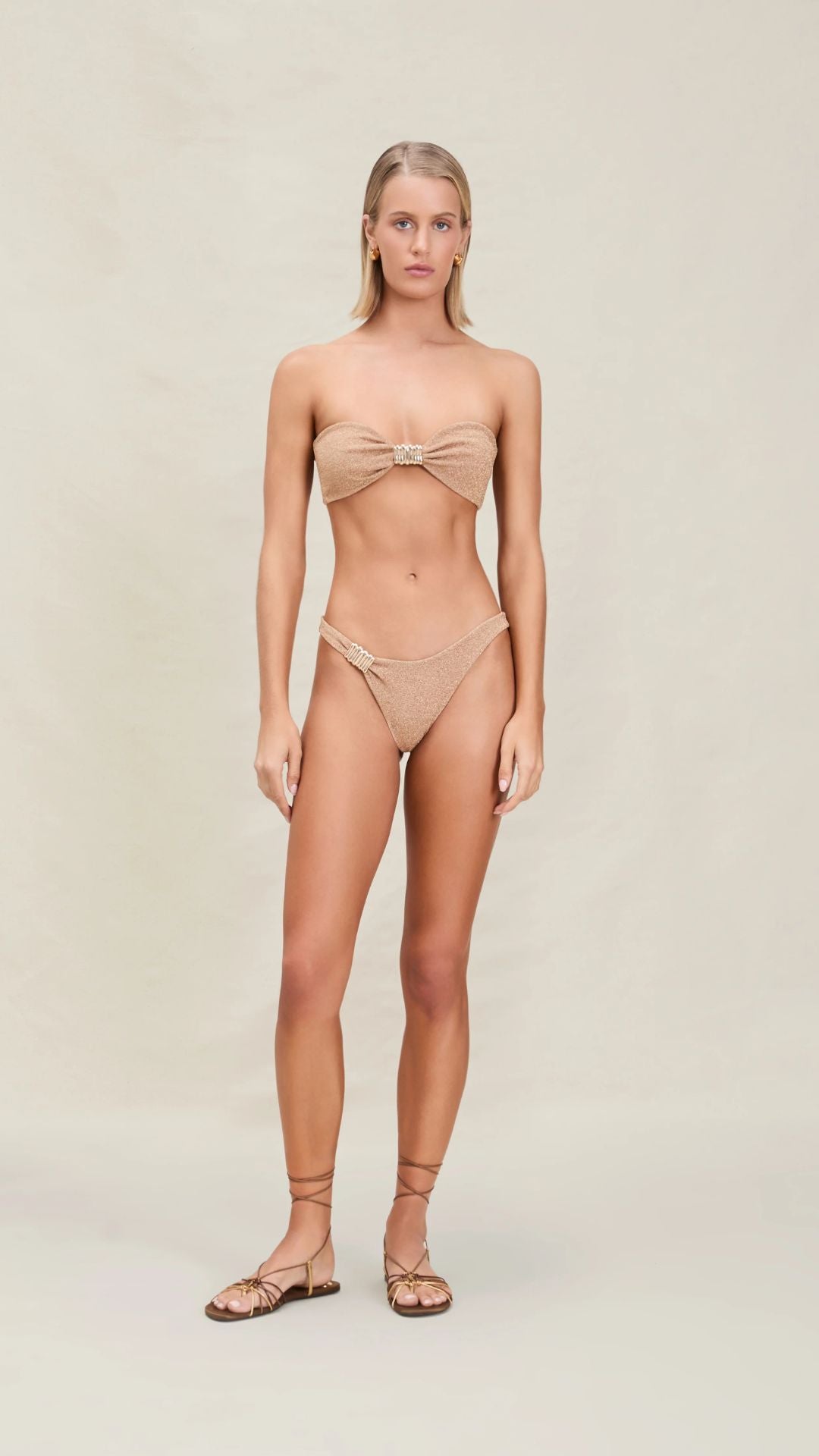 Hailey Top Gold Shimmer - Devon Windsor