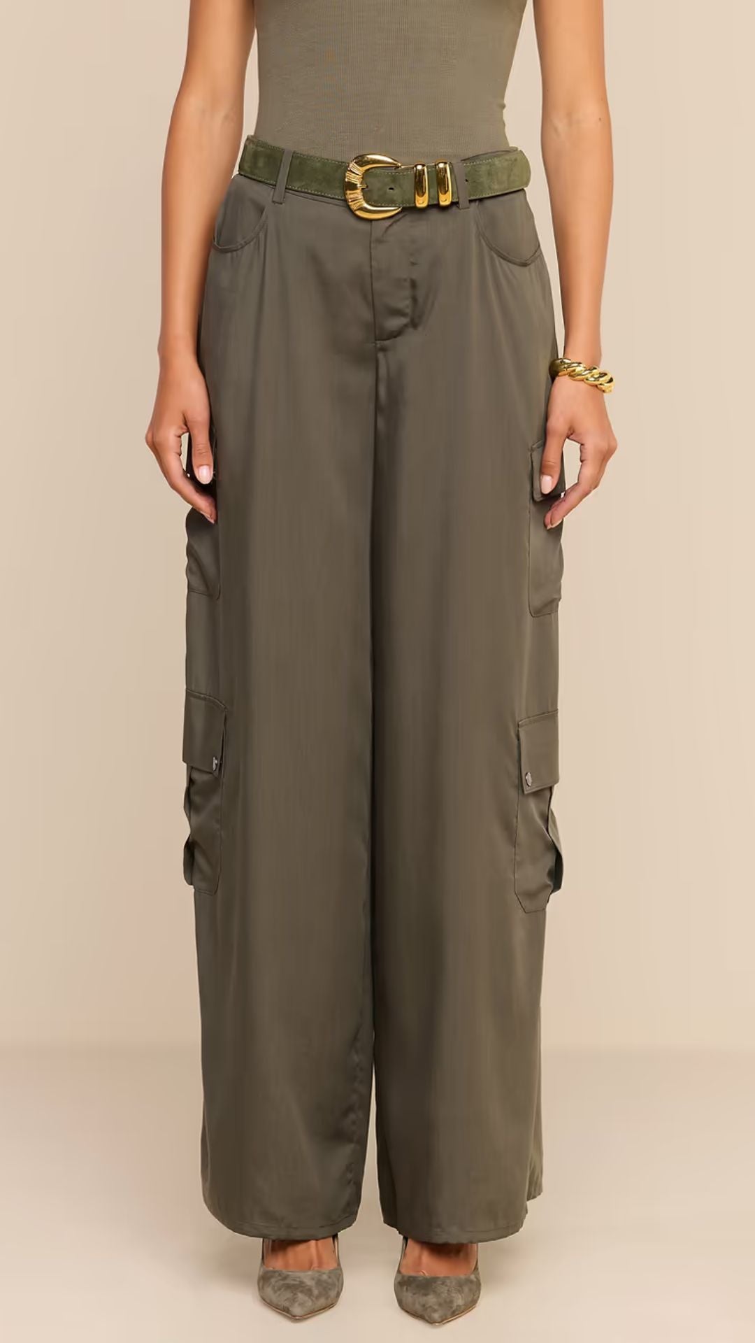 Isolde Cargo Pant Ash Olive - L'Agence
