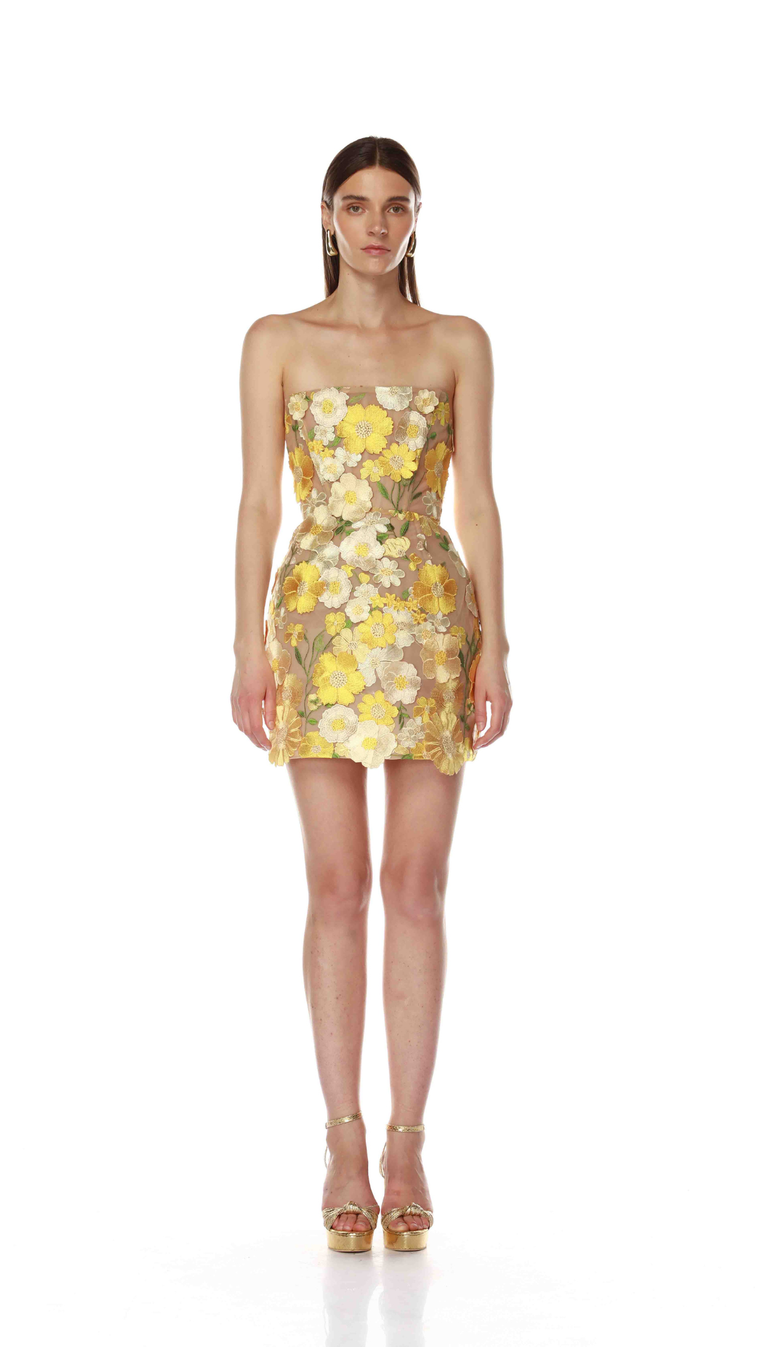 Jasmine Maraya Yellow Mini Dress - Bronx and Banco