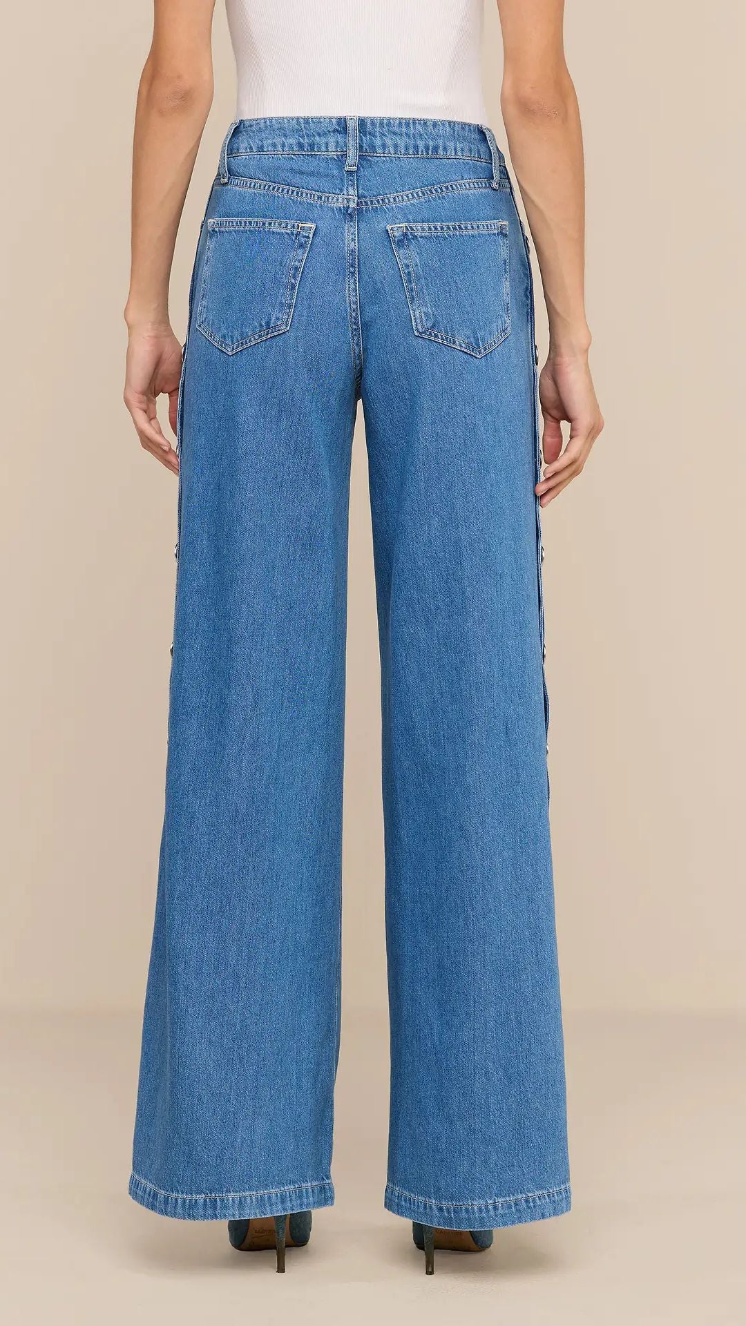 Jennings Snap Wide-Leg Jean Torsten - L'Agence
