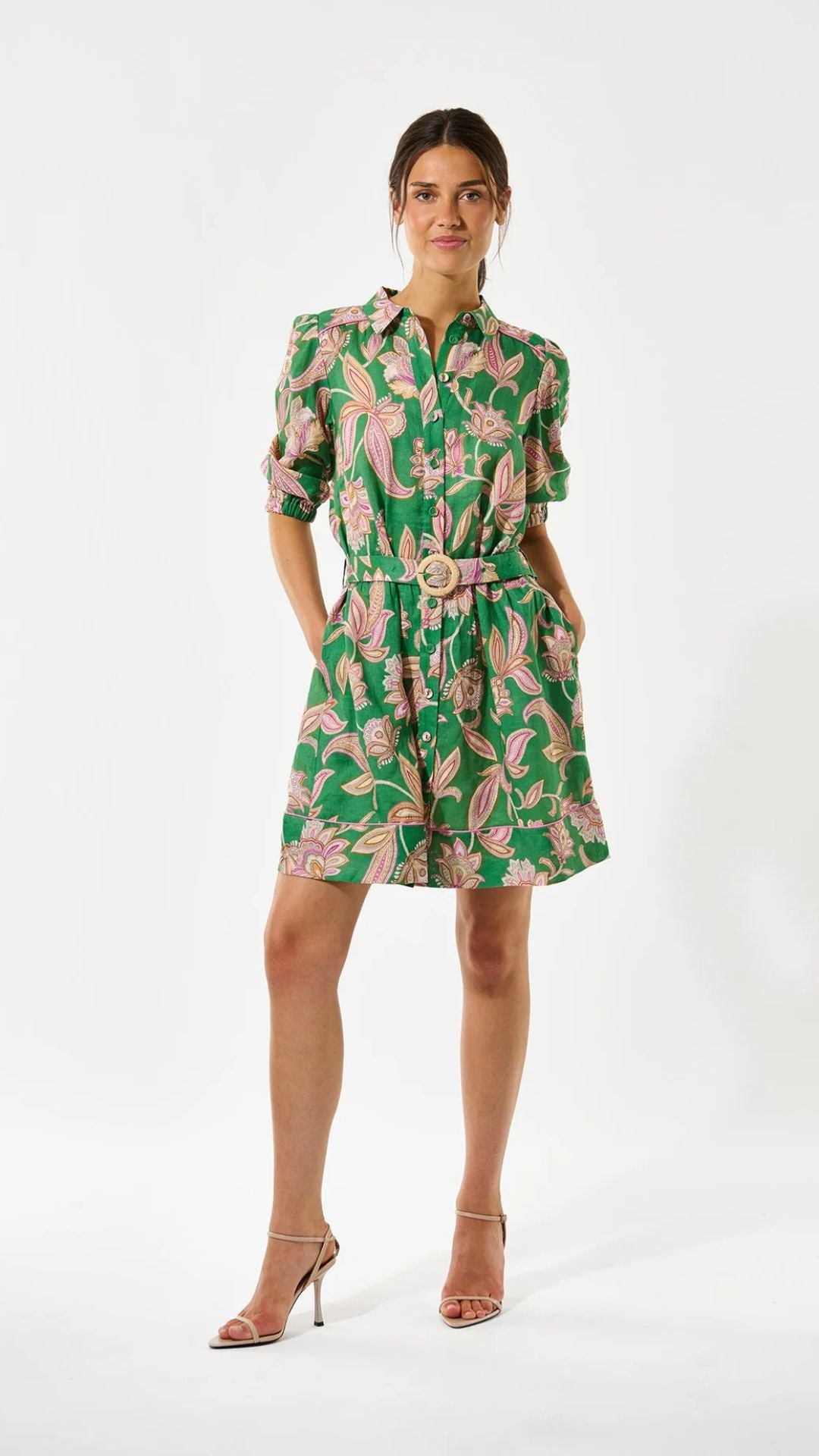 Marydea NS - Dress - Paisley Full Green - Dea Kudibal