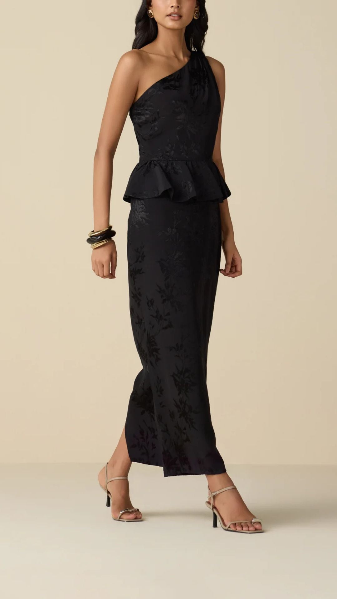 Rasa One-Shoulder Long Dress - Hemant and Nandita