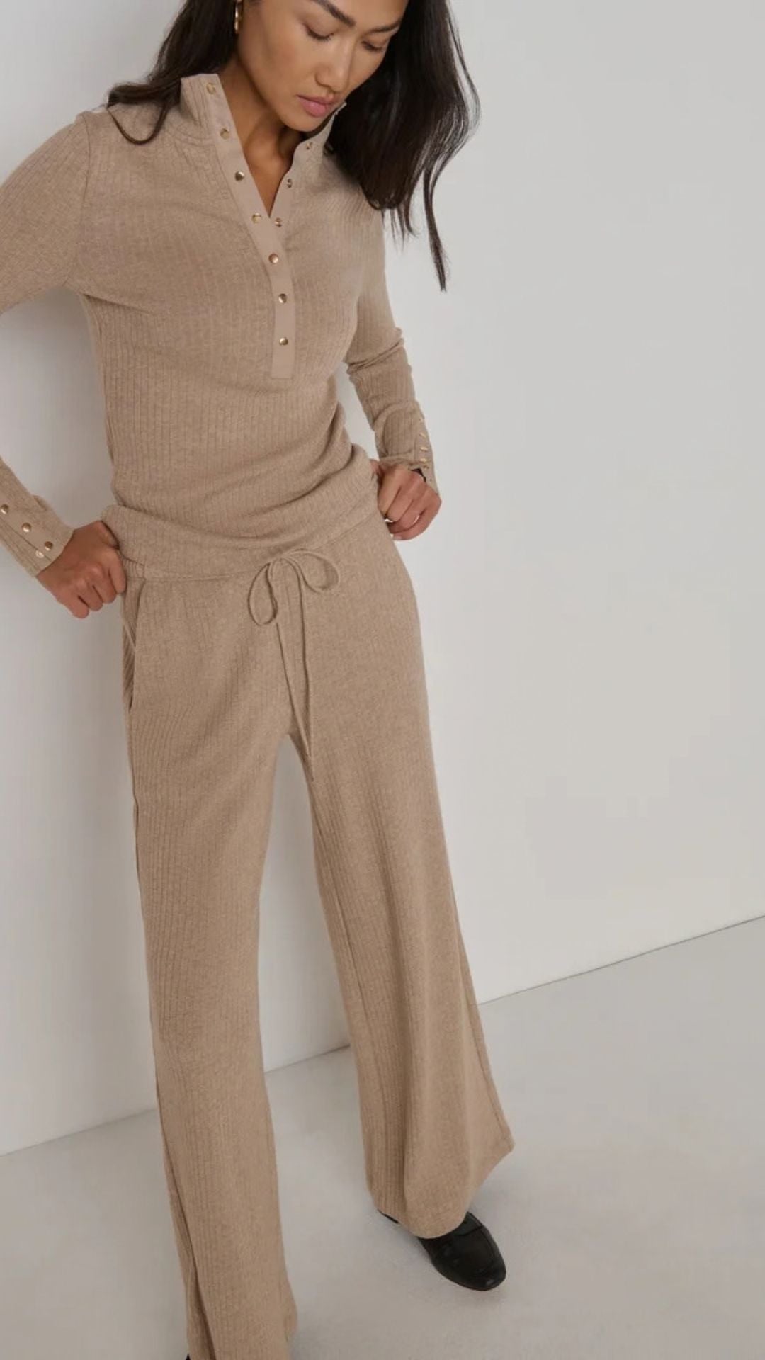 Saina Pant Heather Oatmeal - Nation Ltd.