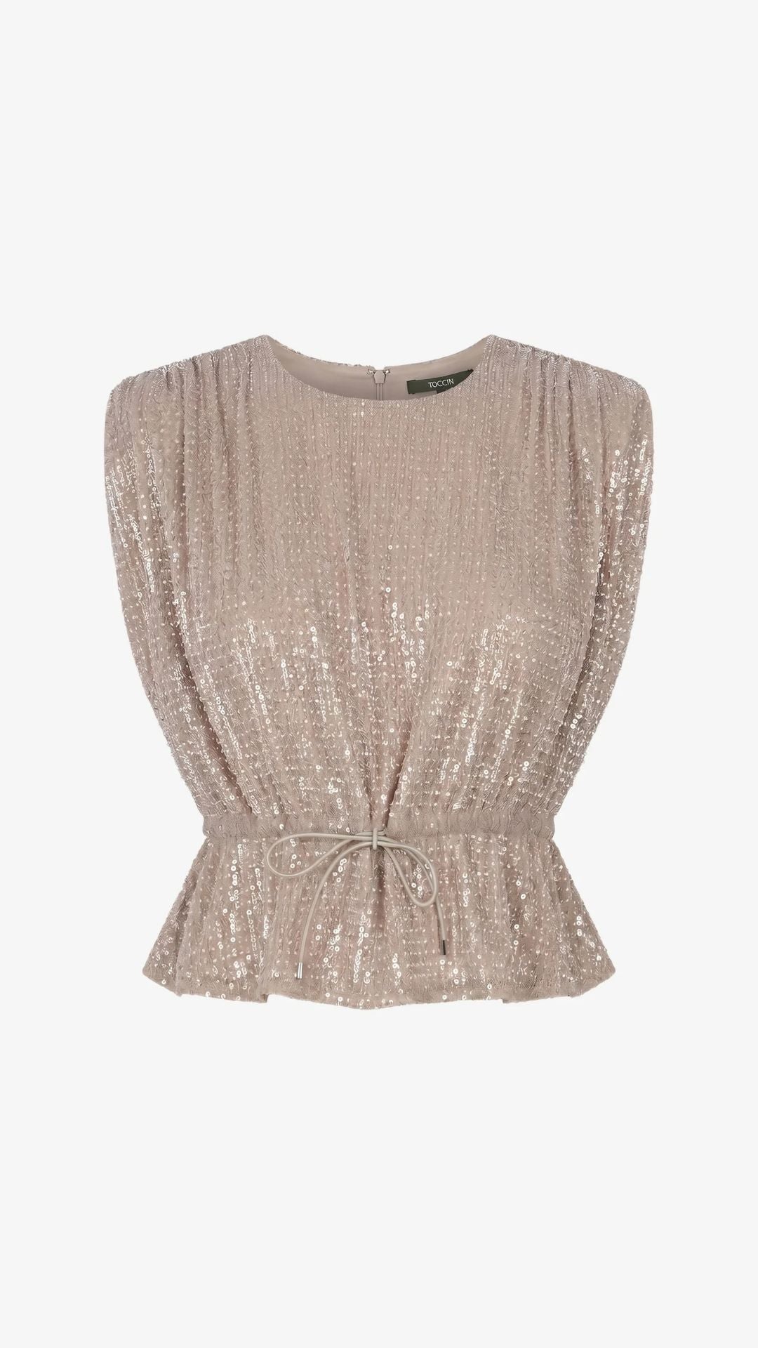 Talon Strong Shoulder Top Taupe - Toccin
