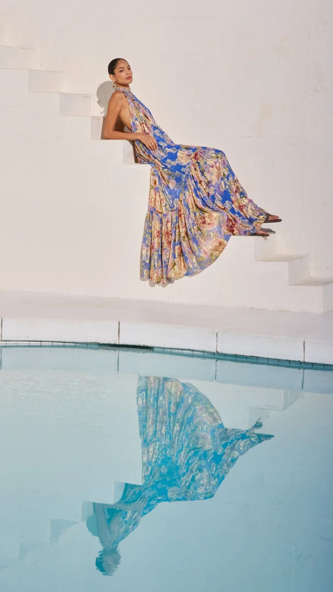 Vanya Backless Maxi Dress - Hemant and Nandita