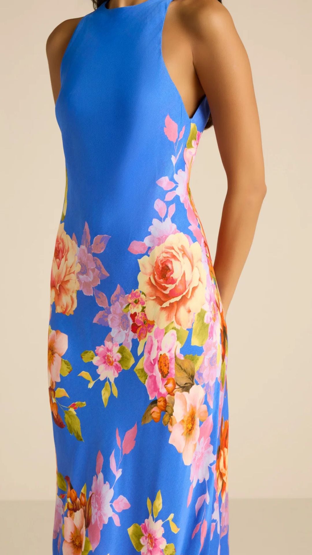 Vanya Bias Maxi Dress - Hemant and Nandita