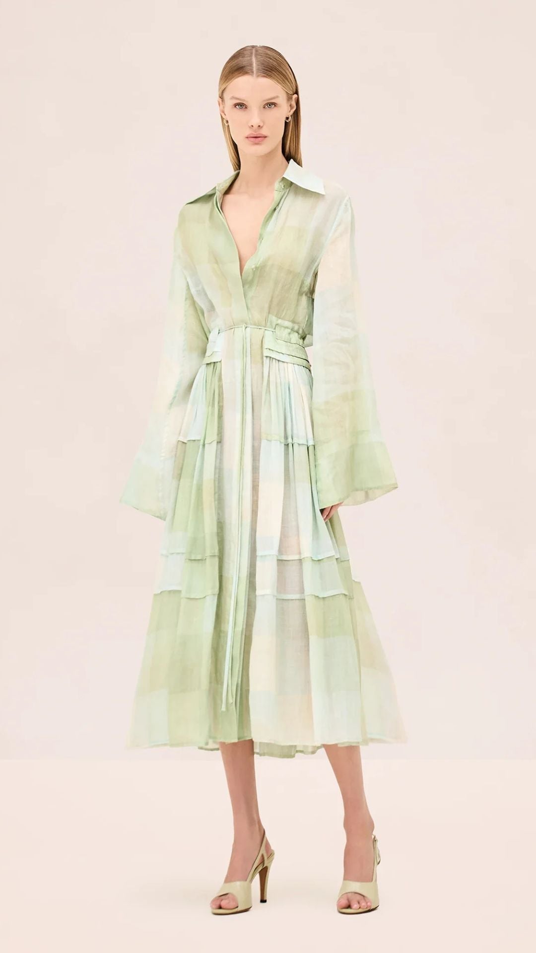 Veere Ramie Dress Green