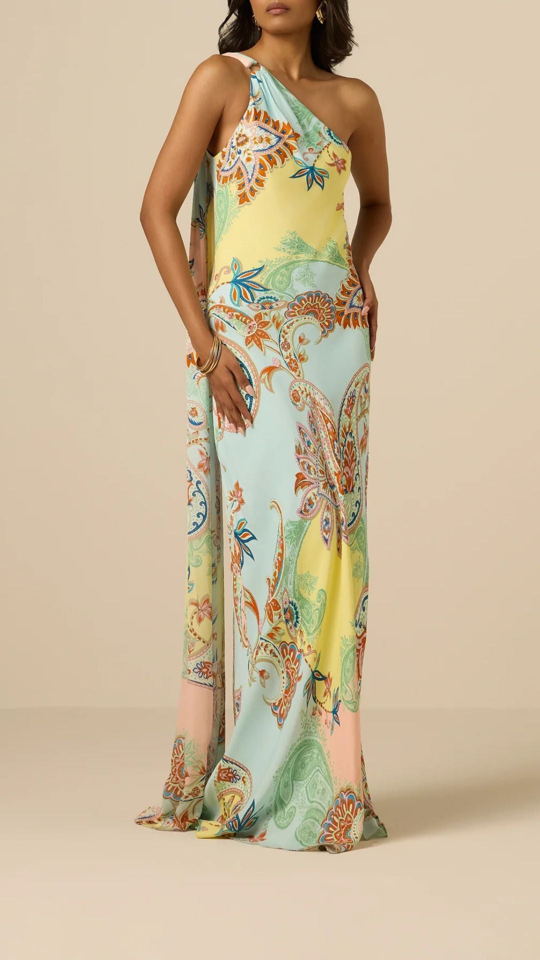 Yuti One Shoulder Dress - Hemant and Nandita