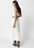 Stretch Linen Cargo Maxi Skirt - Stillwater