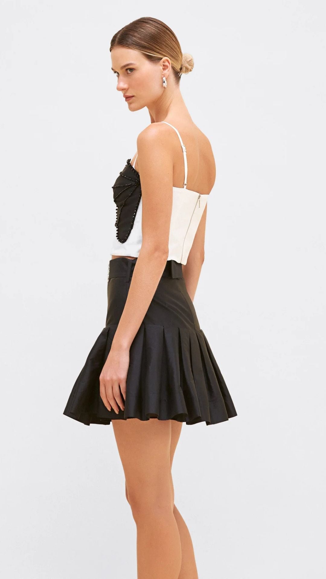 Taffeta Bloom Mini Skirt - Patbo