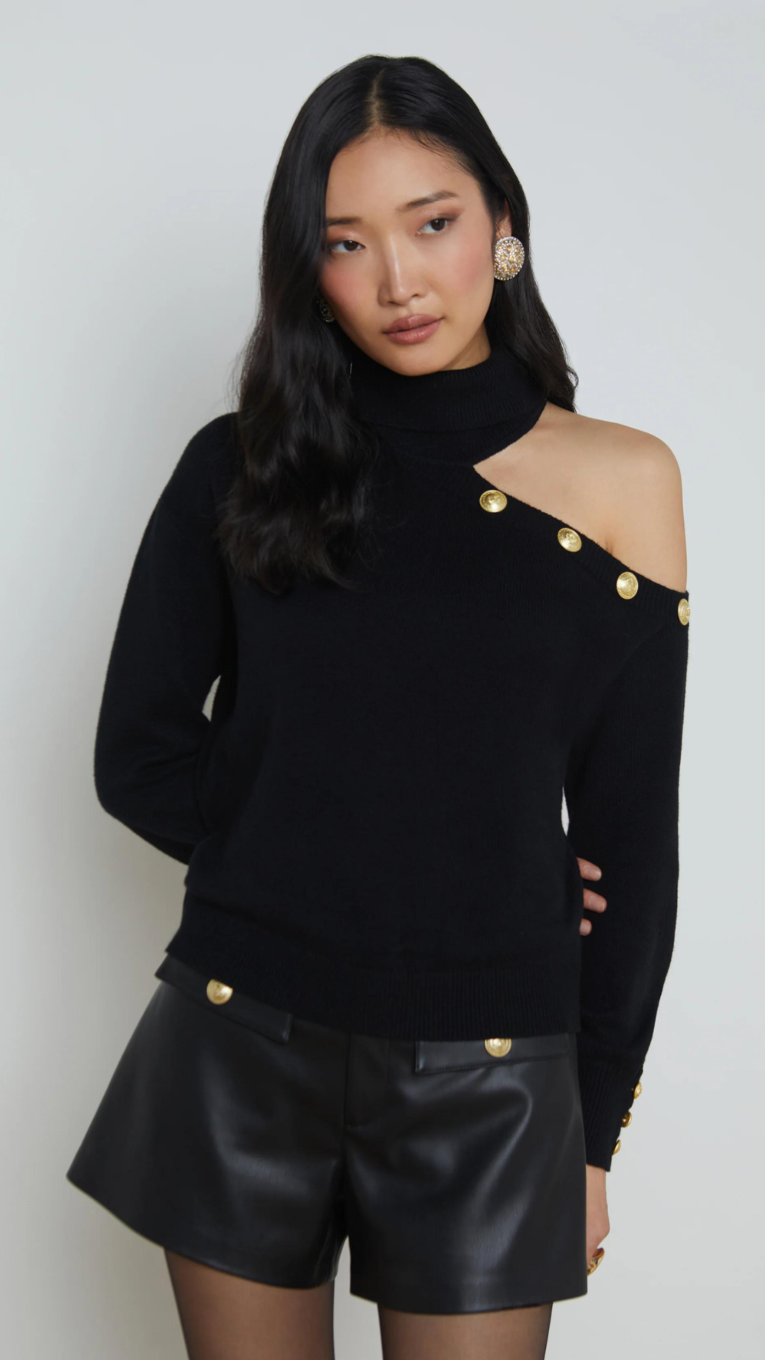 Brixie One Shoulder Sweater - L'Agence