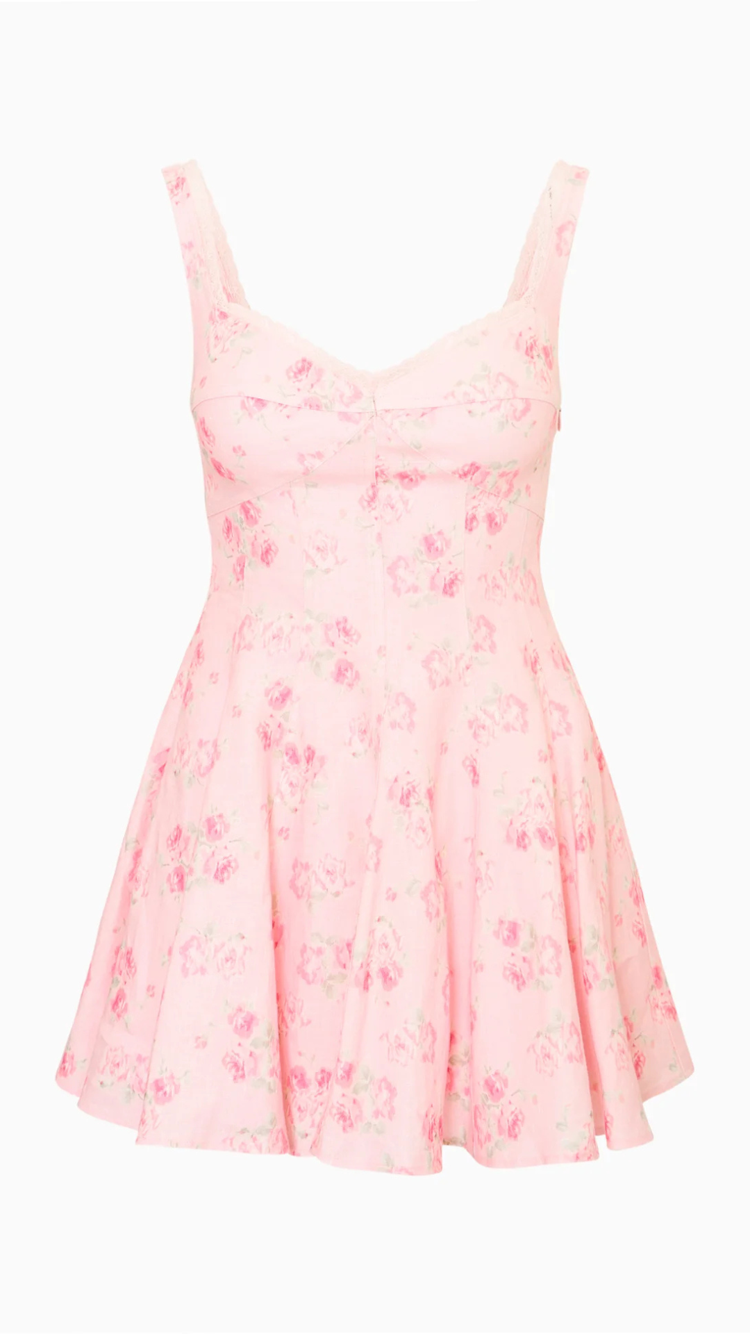 Nabi Linen Floral Mini Dress - LoveShackFancy
