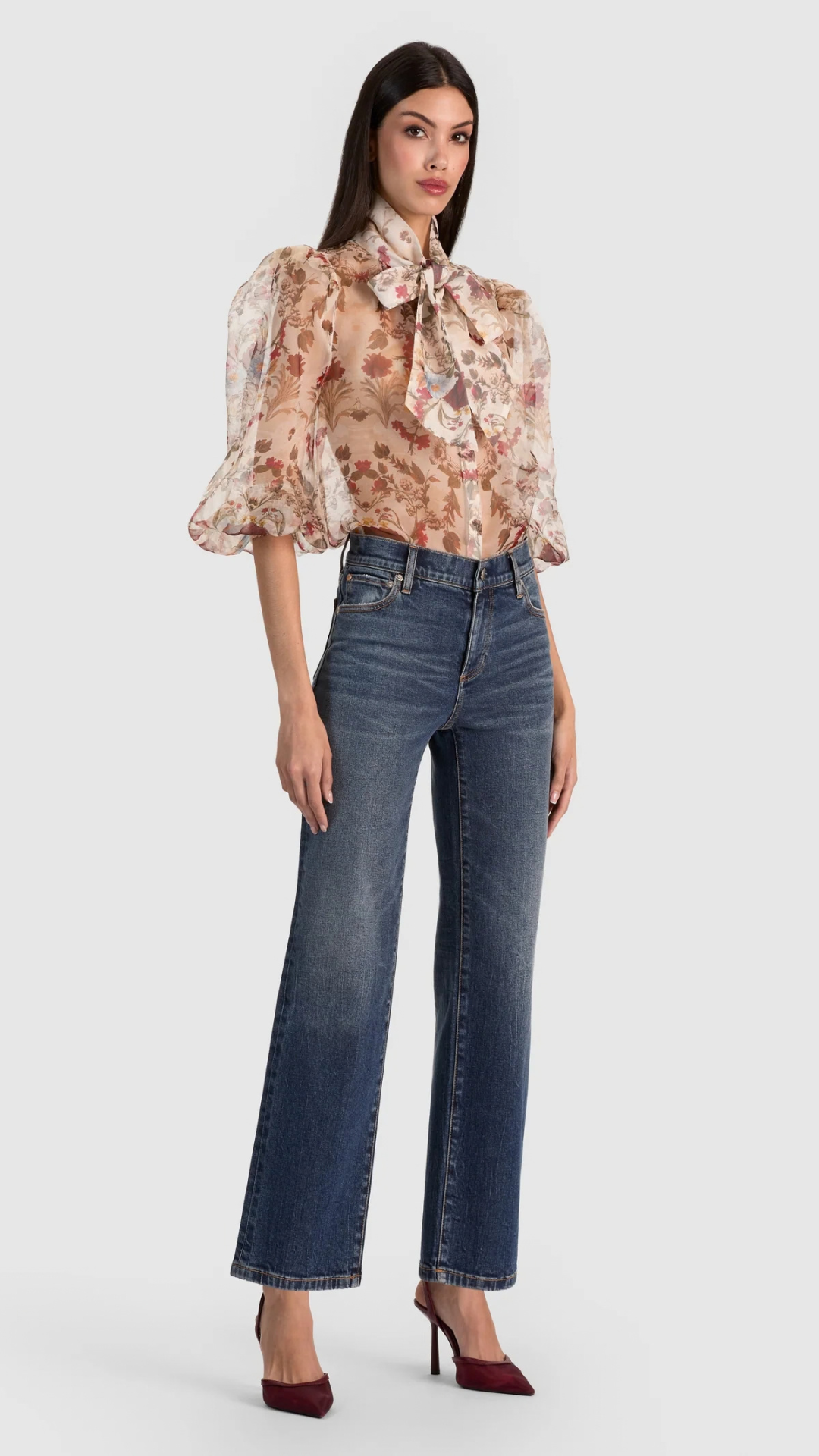 Brentley Tie Neck Blouse