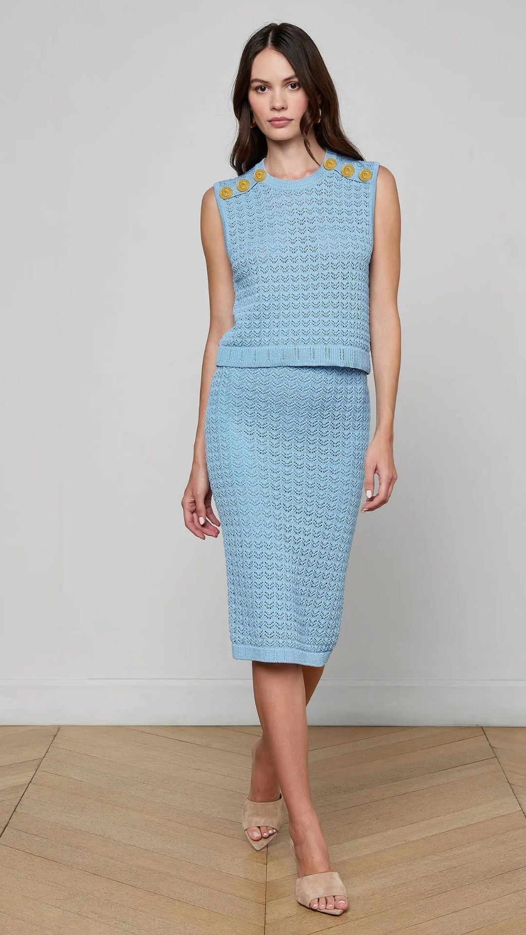 Lacen Pointelle Knit Skirt