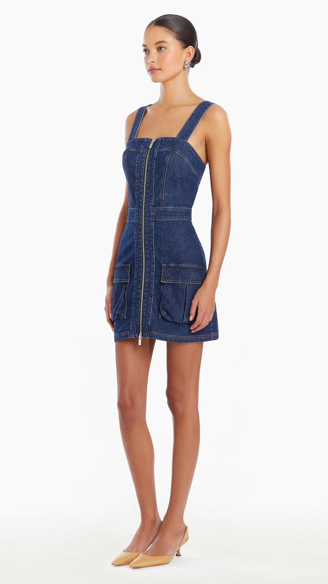 Gage Denim Dress - Amanda Uprichard