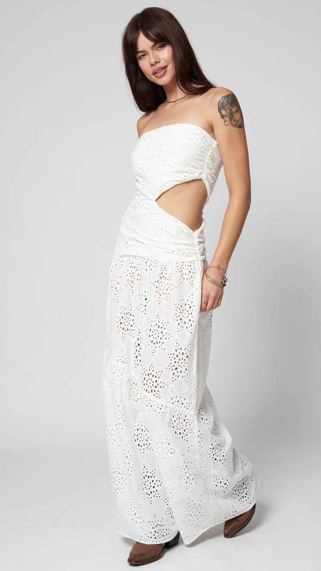 Eyelet Maxi Dress - Stillwater