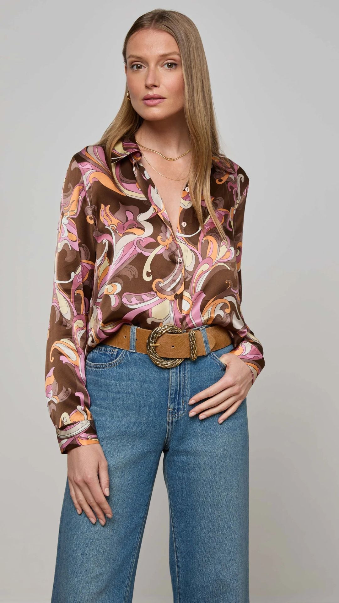Tyler Long Sleeve Blouse - L'Agence