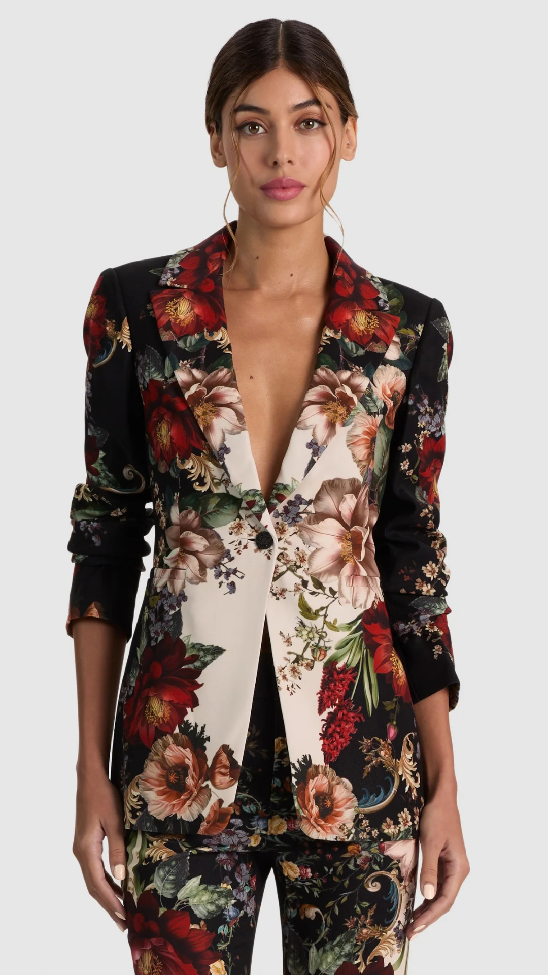 Breann Fitted Blazer Floral Radiance
