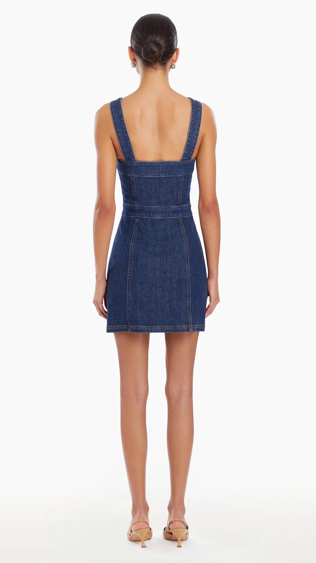 Gage Denim Dress - Amanda Uprichard