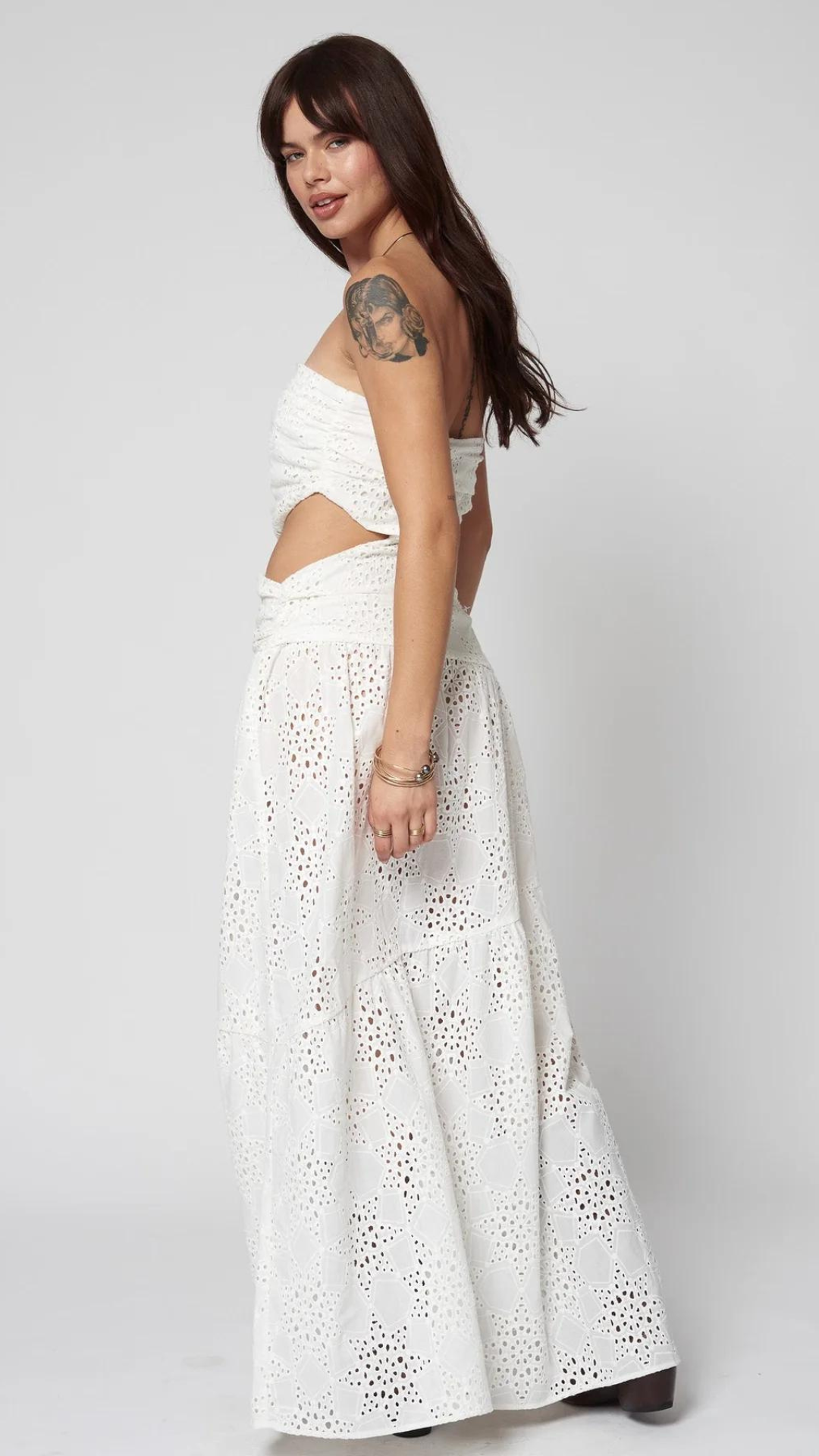 Eyelet Maxi Dress - Stillwater