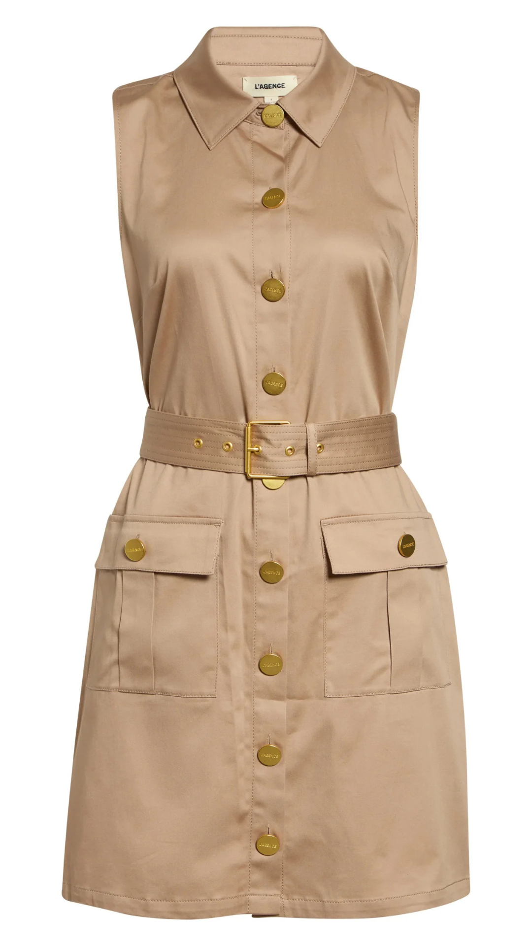 Noira Military Shirt Dress Capuccino