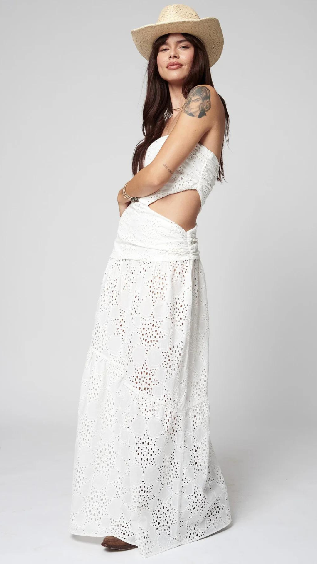 Eyelet Maxi Dress - Stillwater