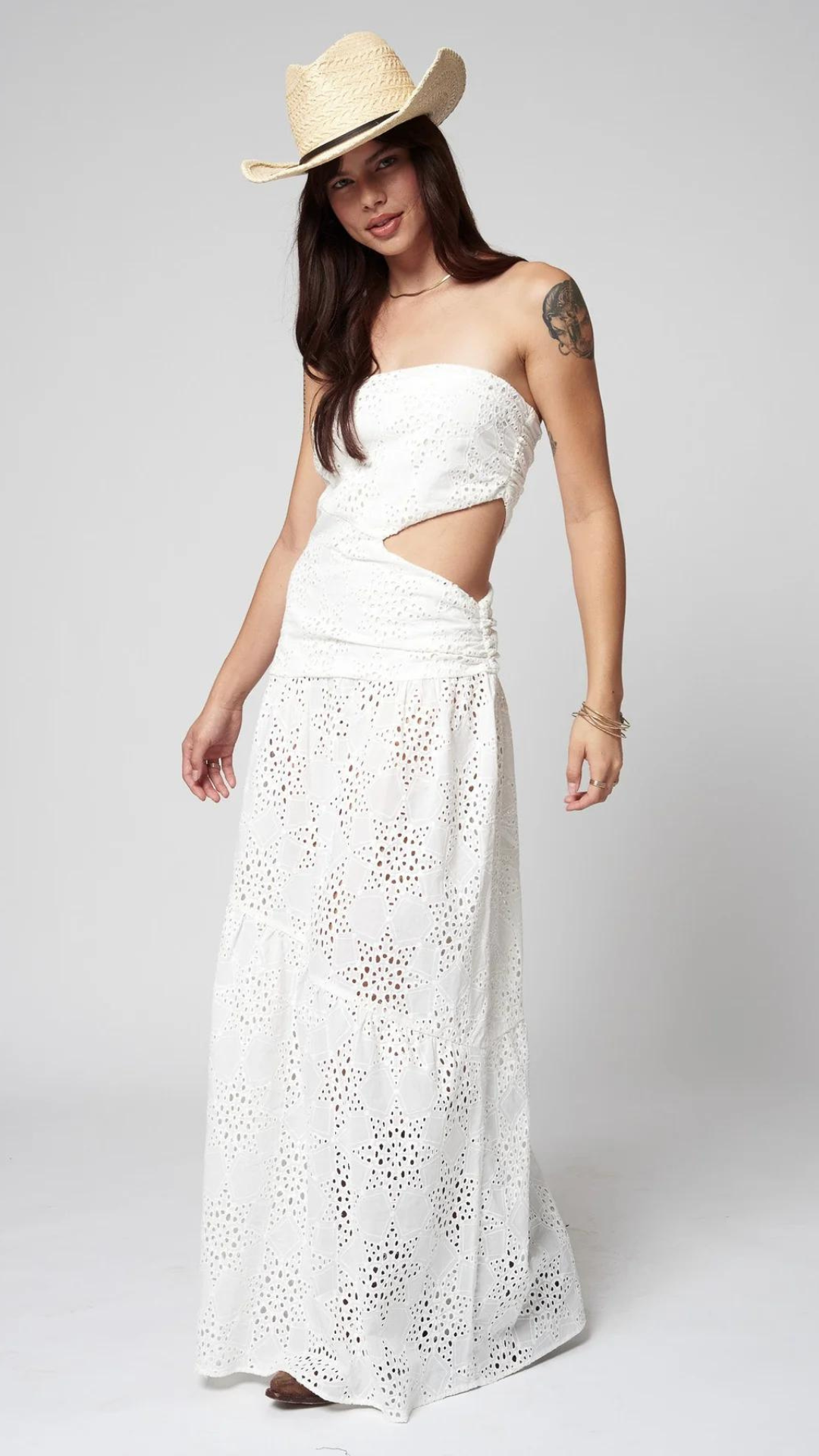 Eyelet Maxi Dress - Stillwater