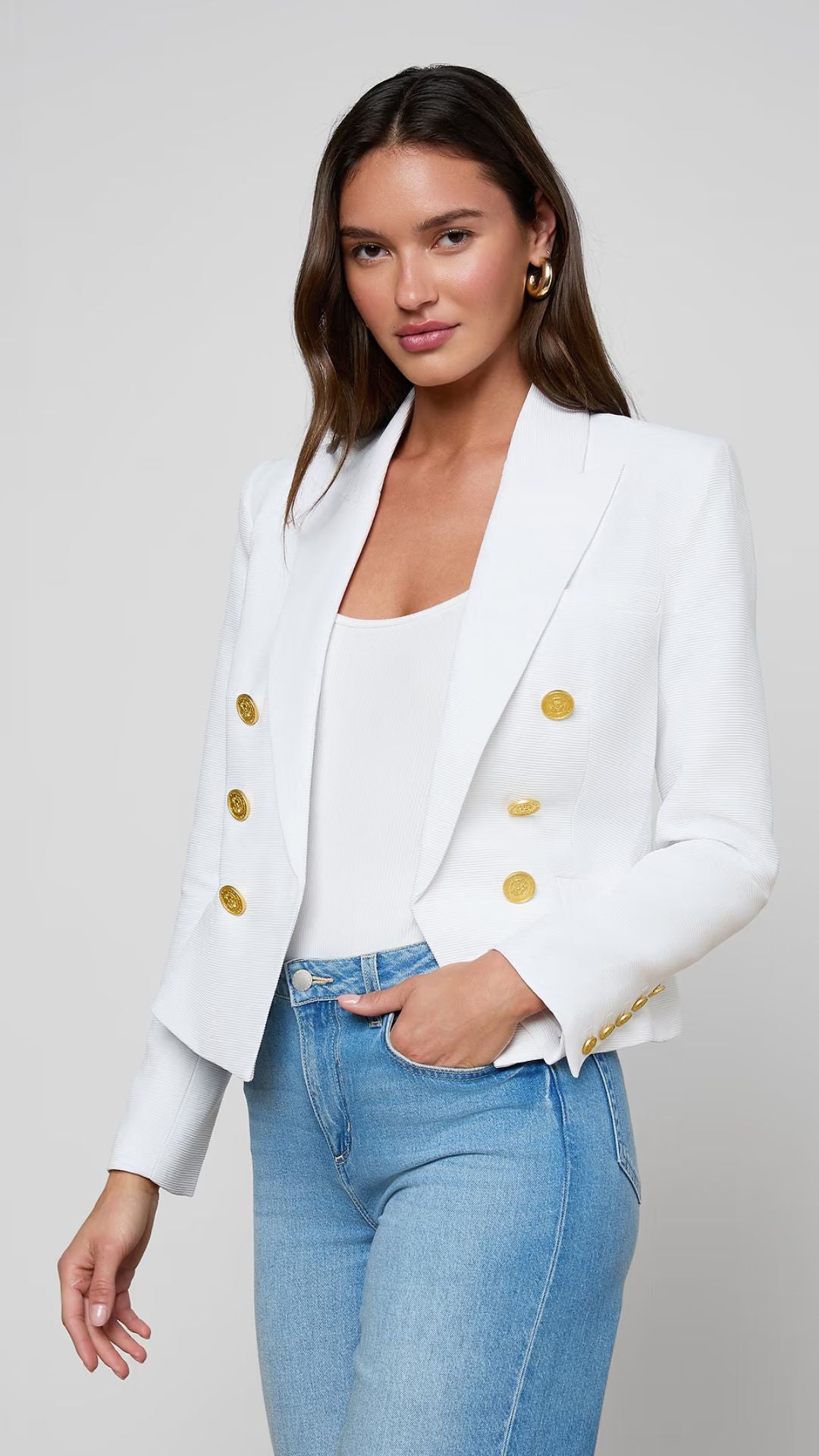 Brooke Blazer White - L'Agence