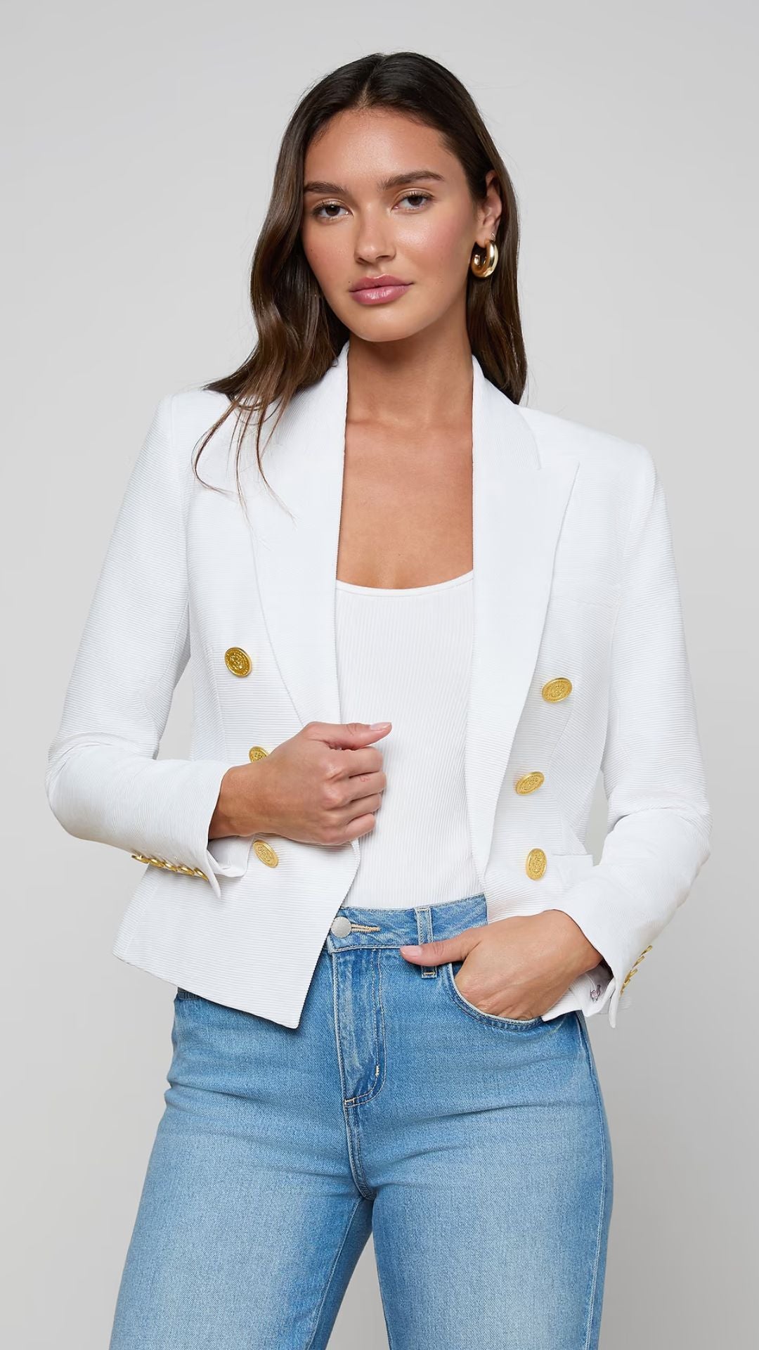 Brooke Blazer White - L'Agence