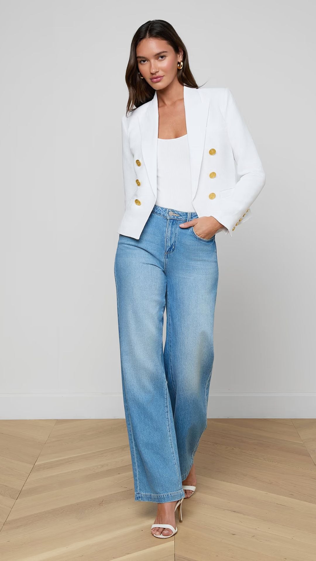 Brooke Blazer White - L'Agence