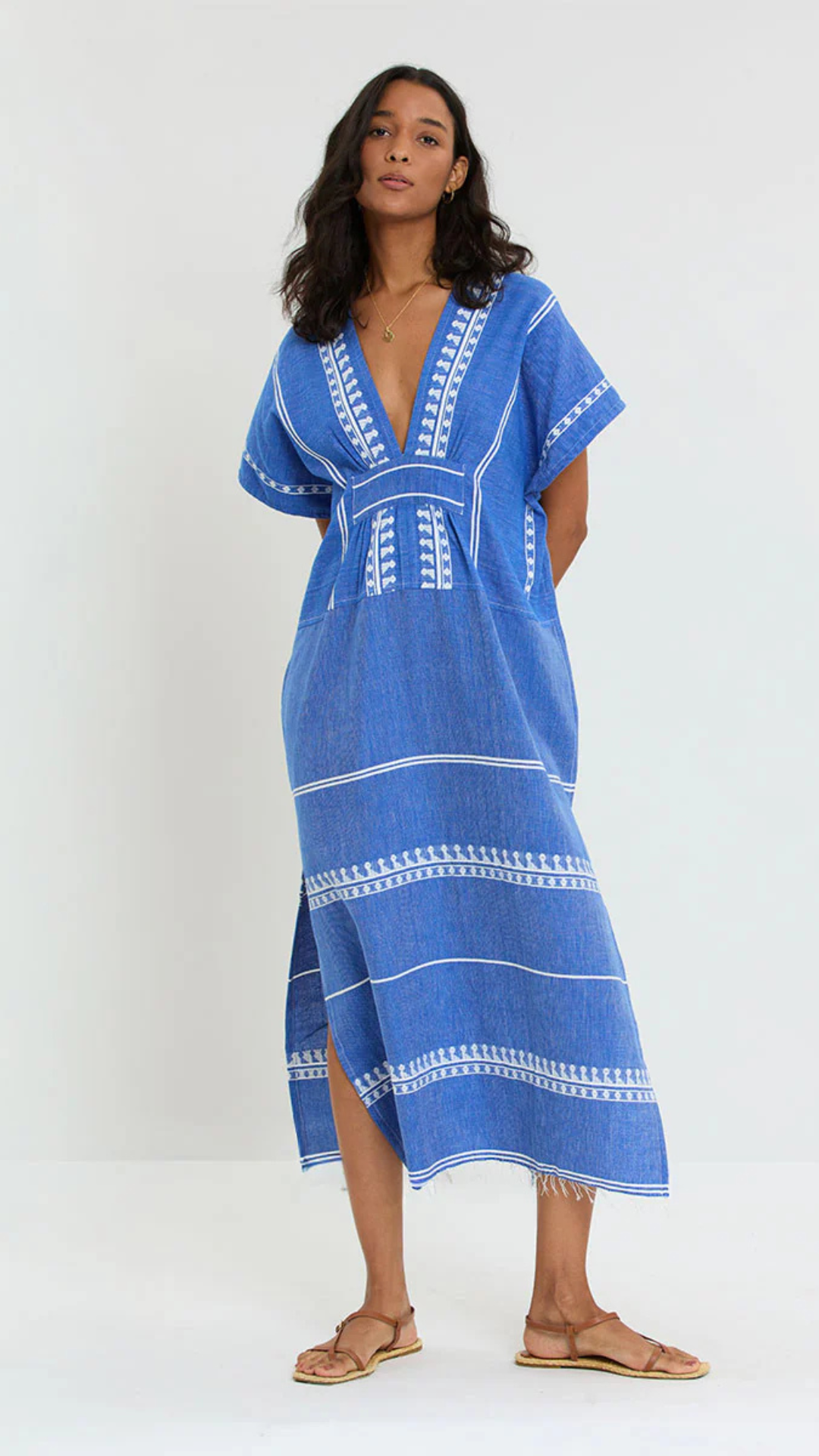 Gasira V Neck Caftan