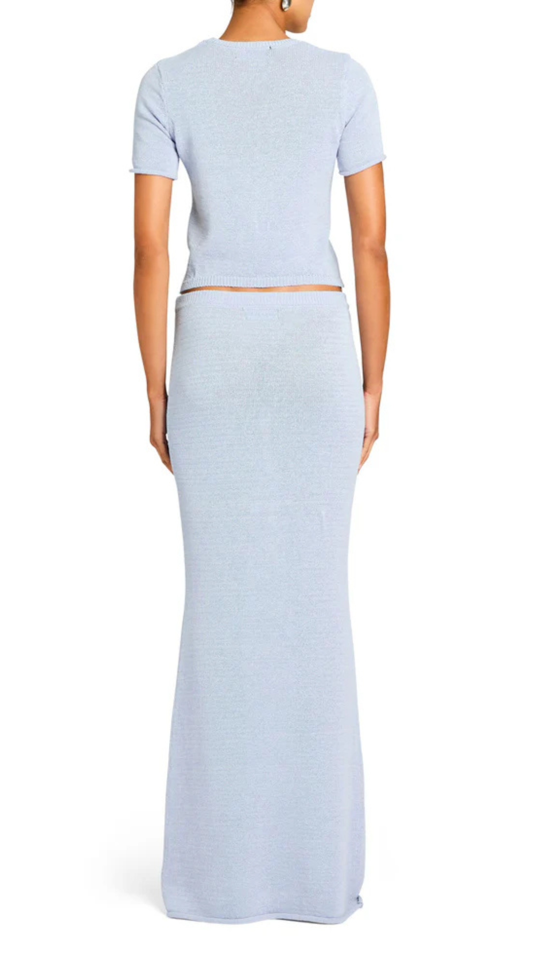 Kora Knit Maxi Skirt Blue - SER.O.YA