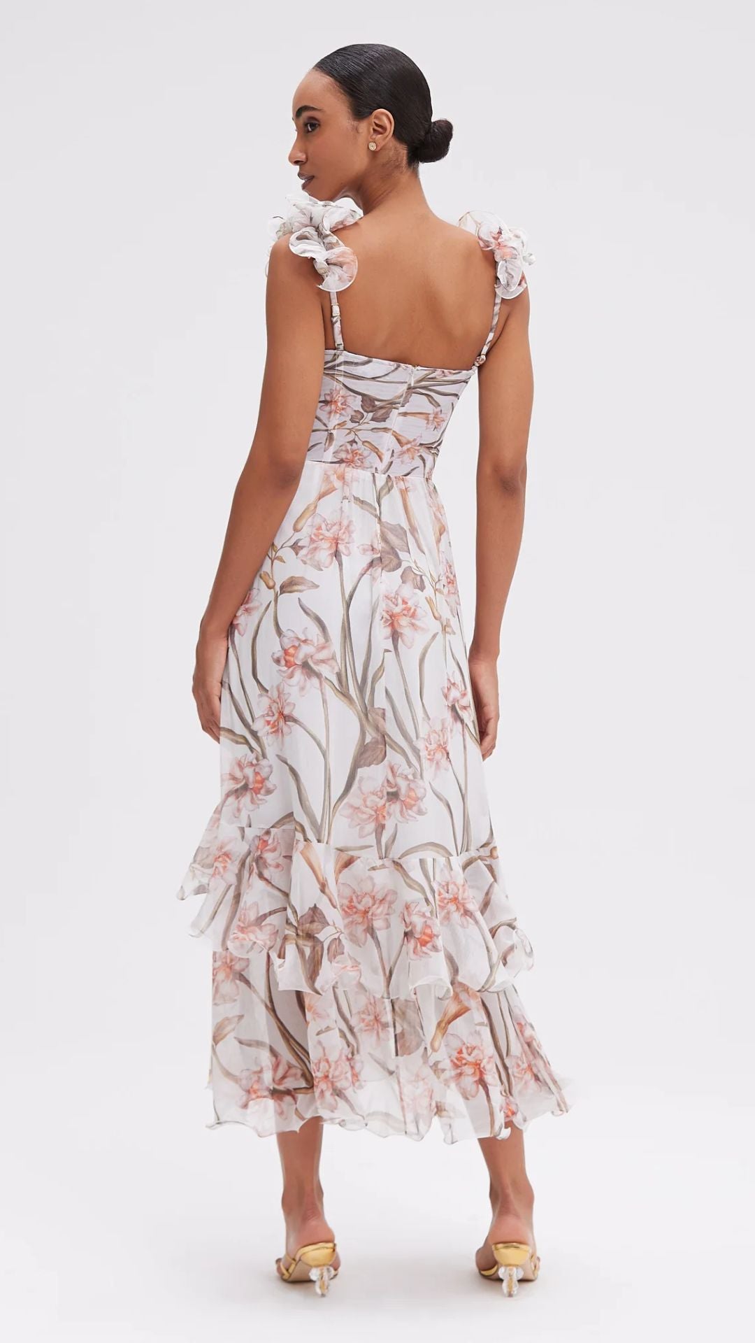 Botanic Retro Flutter Maxi Dress - Patbo
