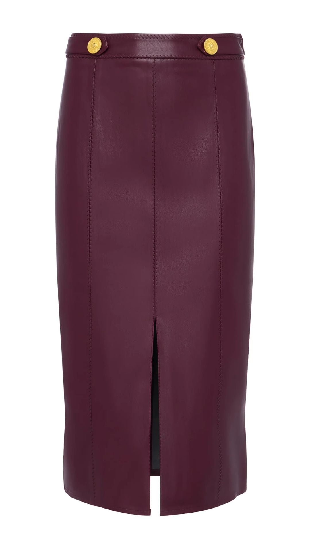 Arlette Vegan Leather Midi Skirt - L'Agence