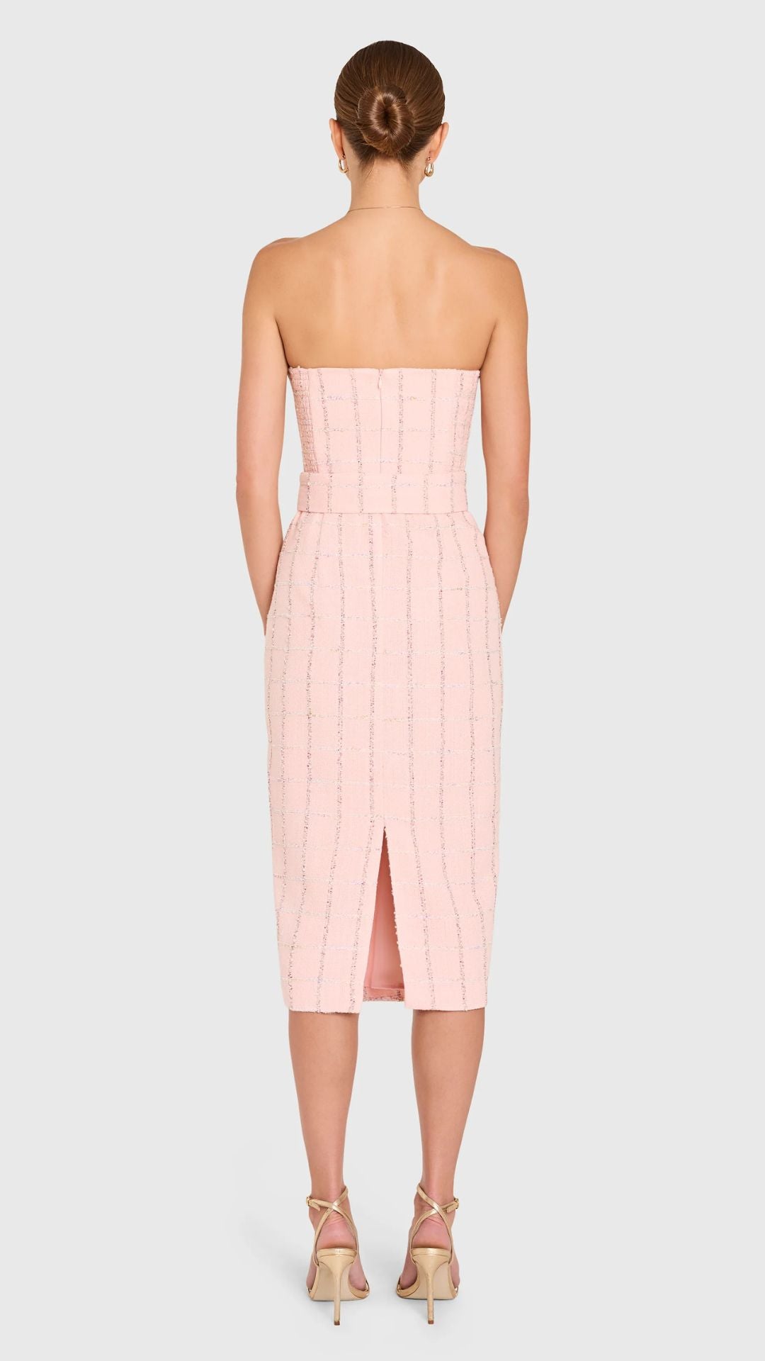 Fae Midi Dress Tweed