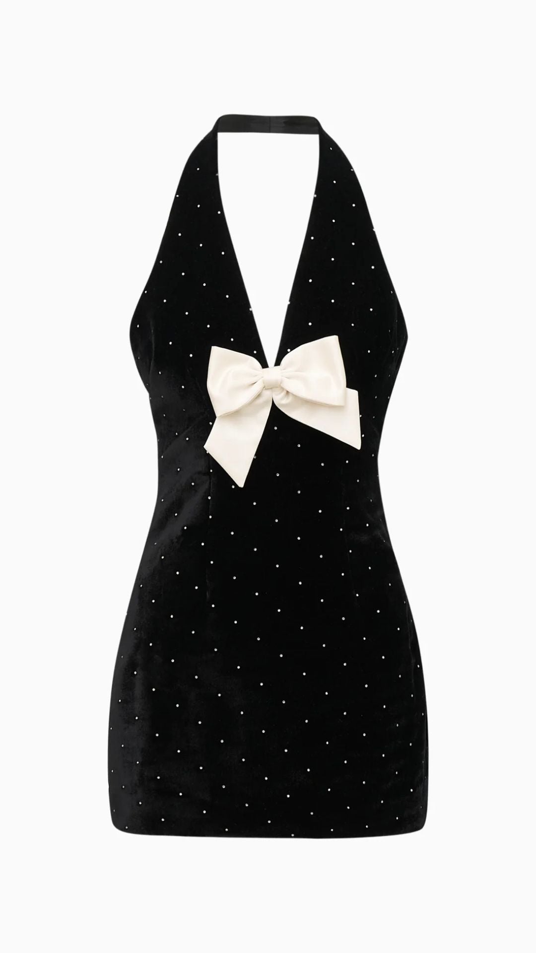 Kathy Velvet Halter Mini - LoveShackFancy
