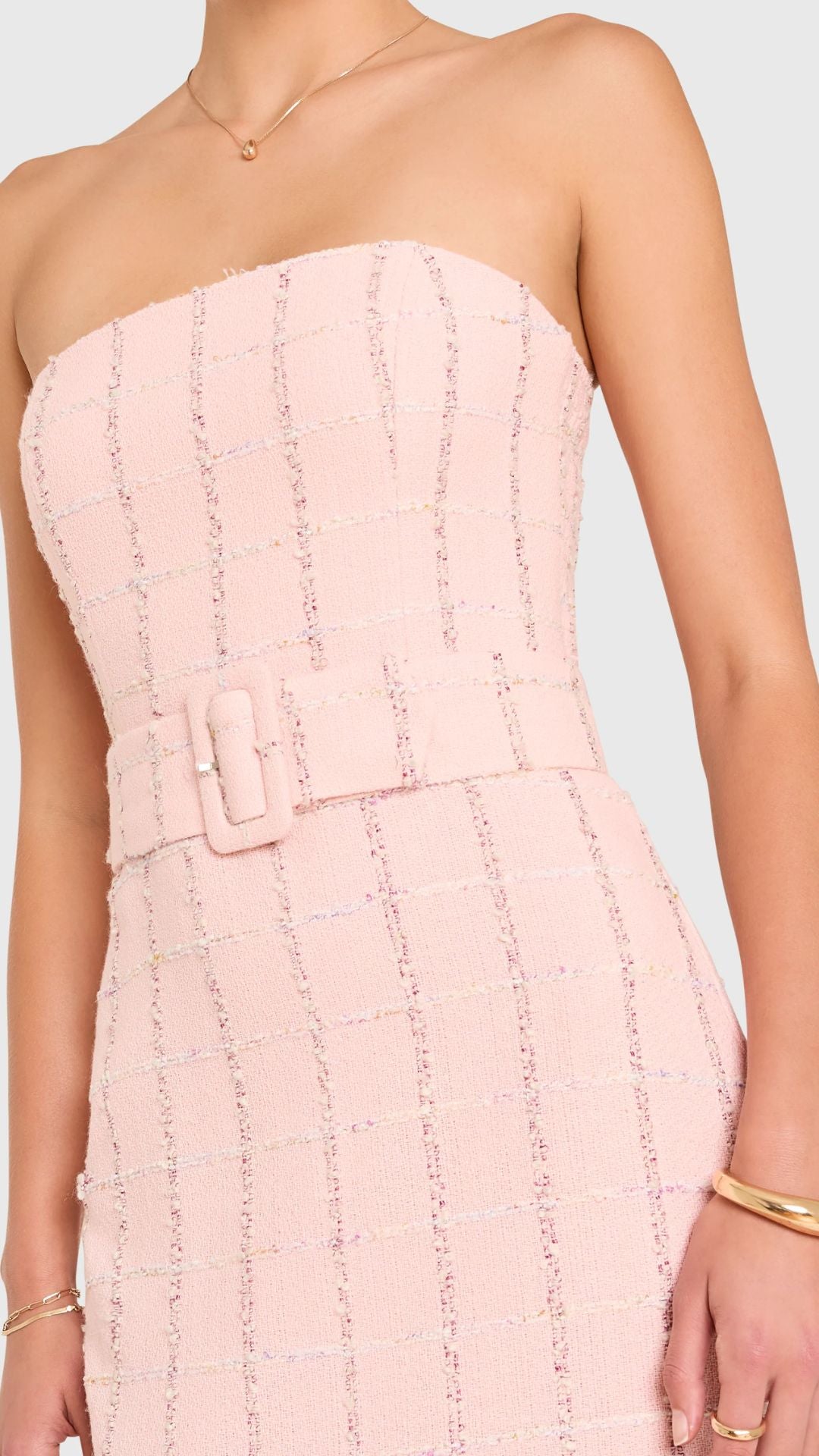 Fae Midi Dress Tweed